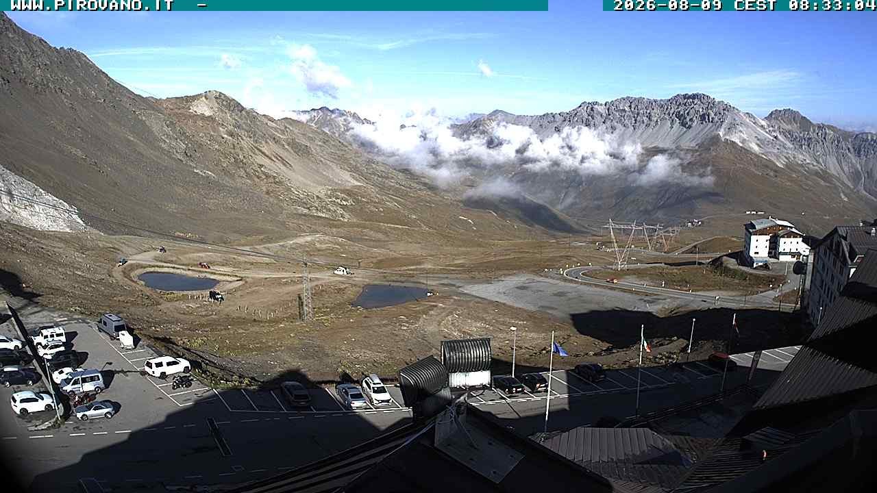 Archiv Foto Webcam Passhöhe Stilfserjoch, Valle del Braulio