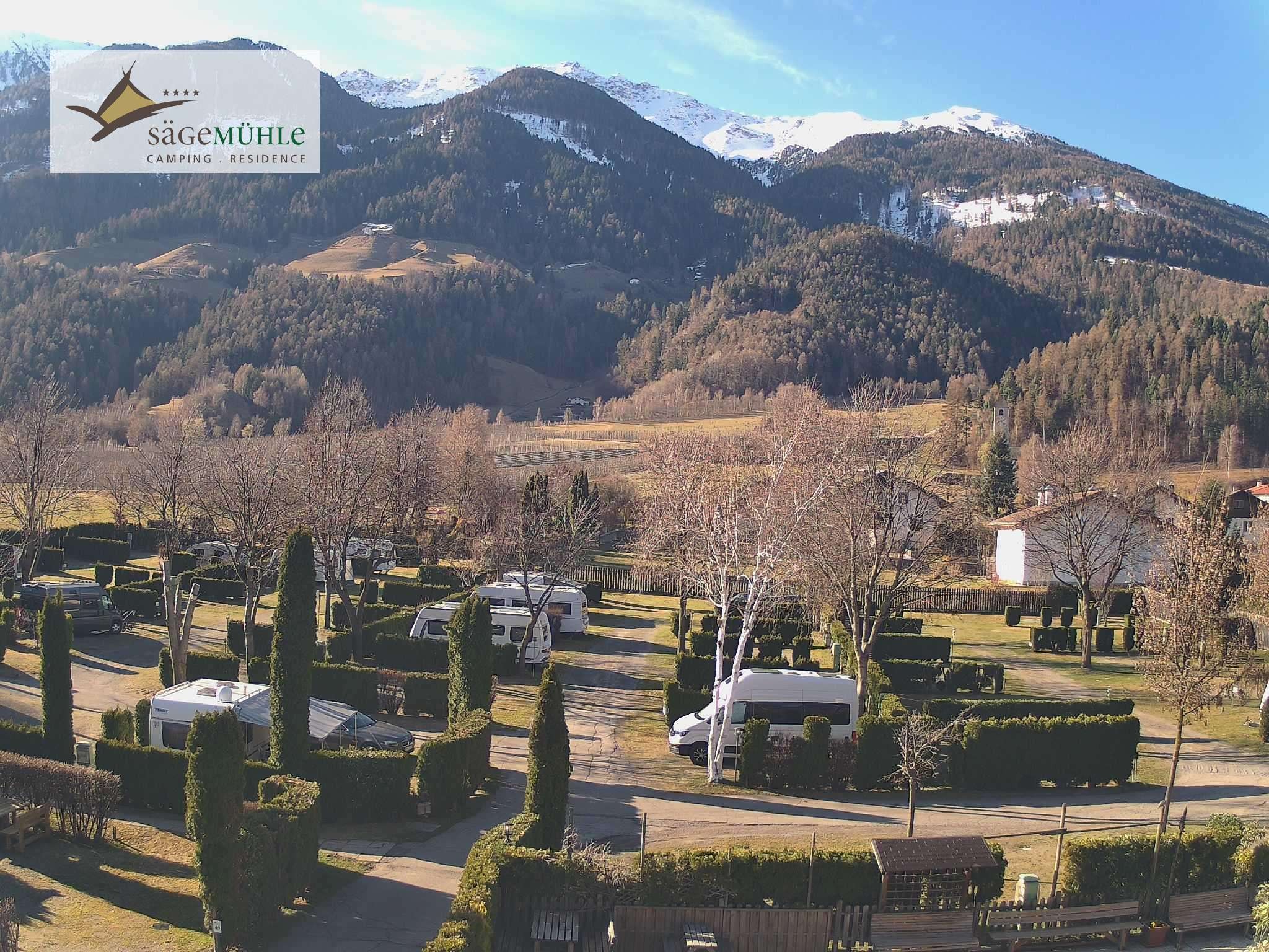 Archiv Foto Webcam Prad Stilfserjoch: Campingplatz Sägemühle