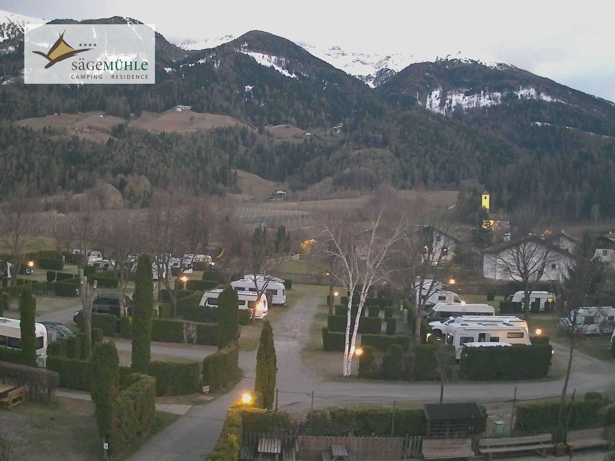 Archiv Foto Webcam Prad Stilfserjoch: Campingplatz Sägemühle