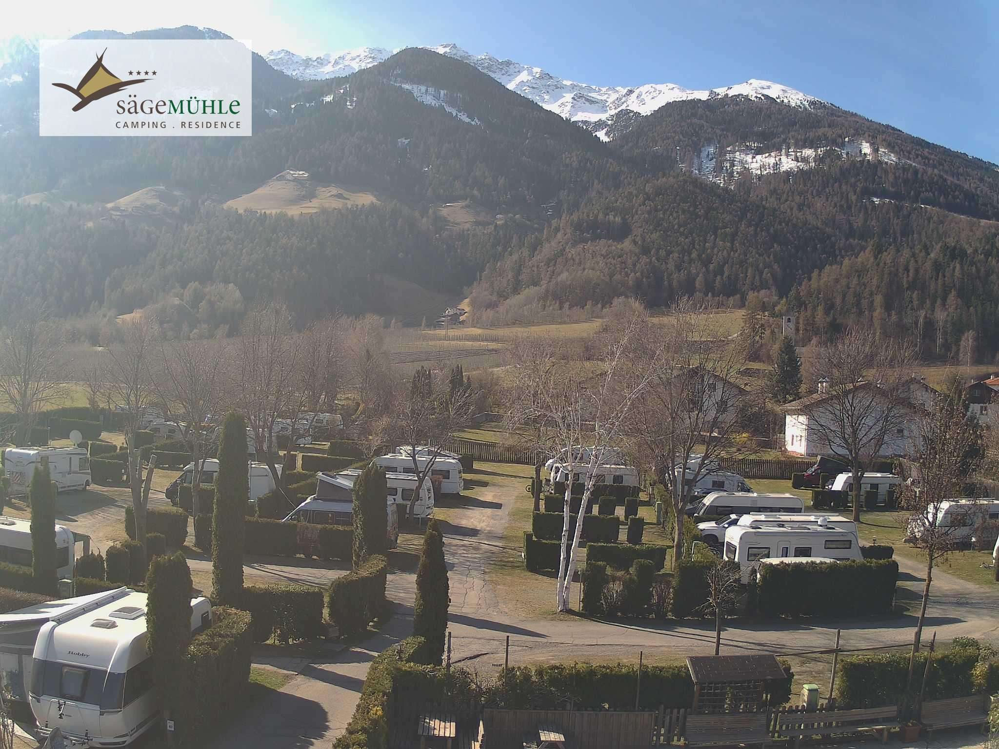 Archiv Foto Webcam Prad Stilfserjoch: Campingplatz Sägemühle