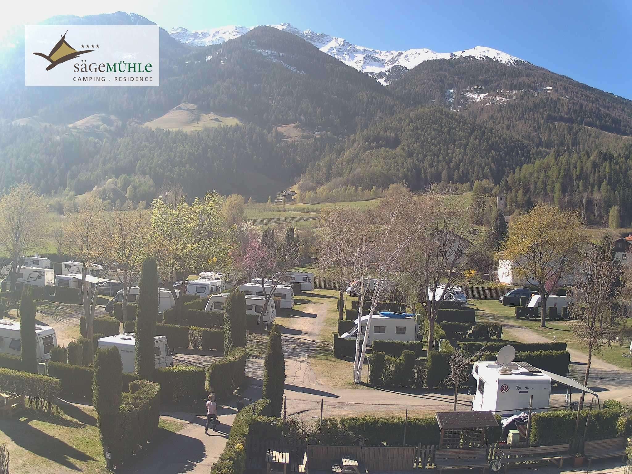 Archiv Foto Webcam Prad Stilfserjoch: Campingplatz Sägemühle