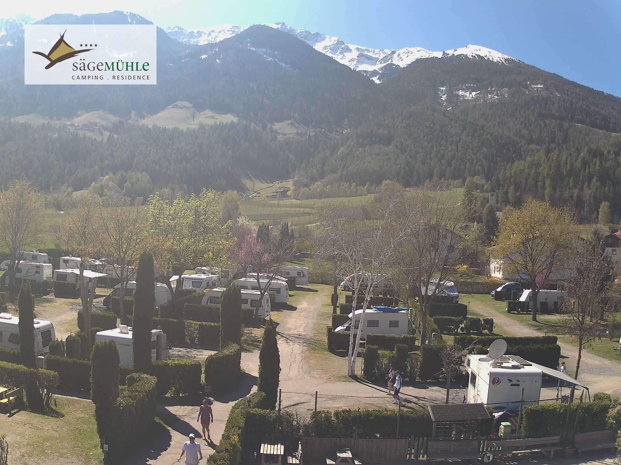 Archiv Foto Webcam Prad Stilfserjoch: Campingplatz Sägemühle