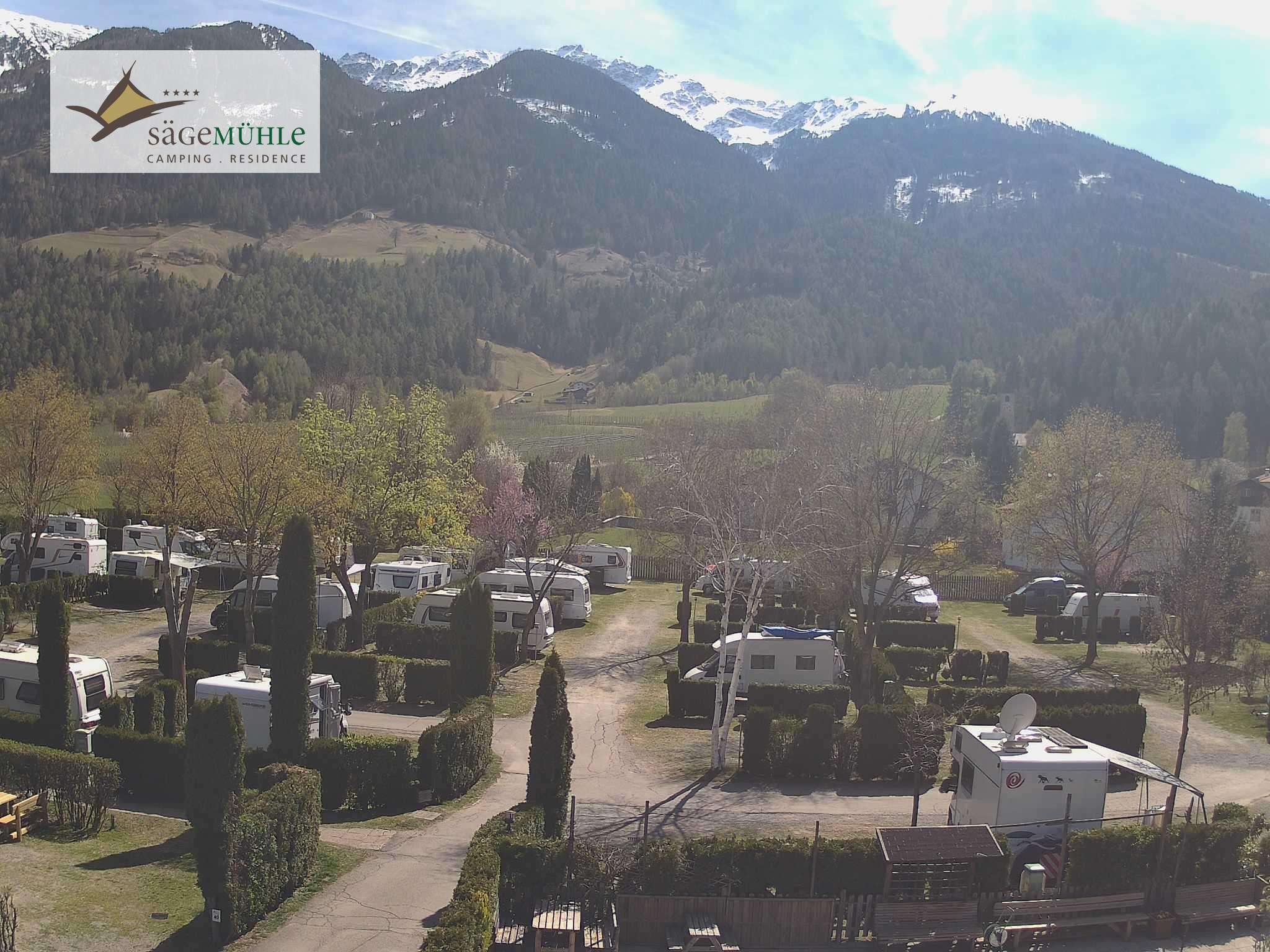 Archiv Foto Webcam Prad Stilfserjoch: Campingplatz Sägemühle