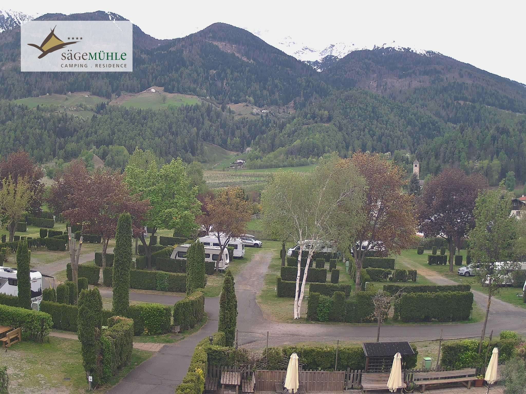 Archiv Foto Webcam Prad Stilfserjoch: Campingplatz Sägemühle