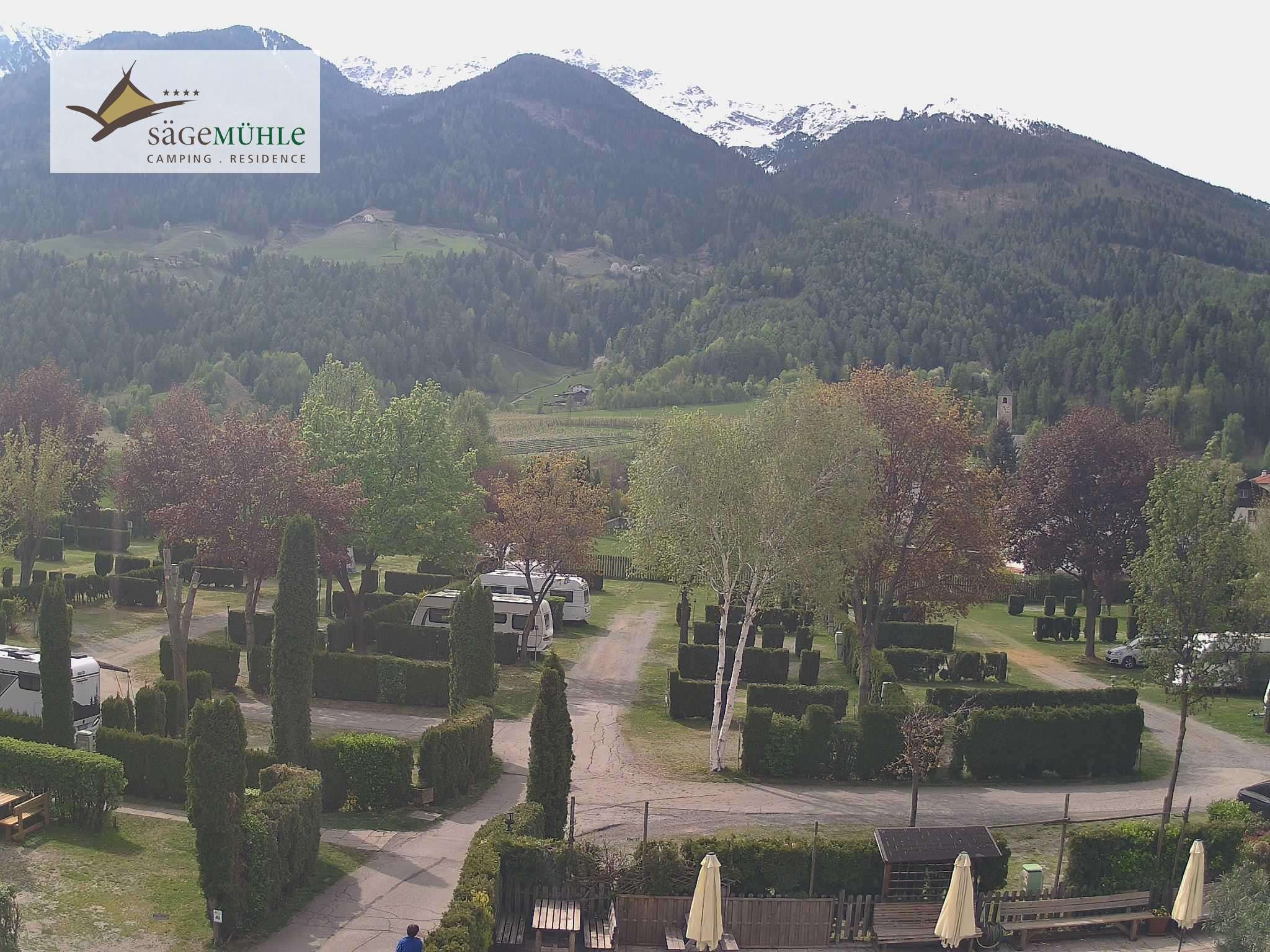 Archiv Foto Webcam Prad Stilfserjoch: Campingplatz Sägemühle