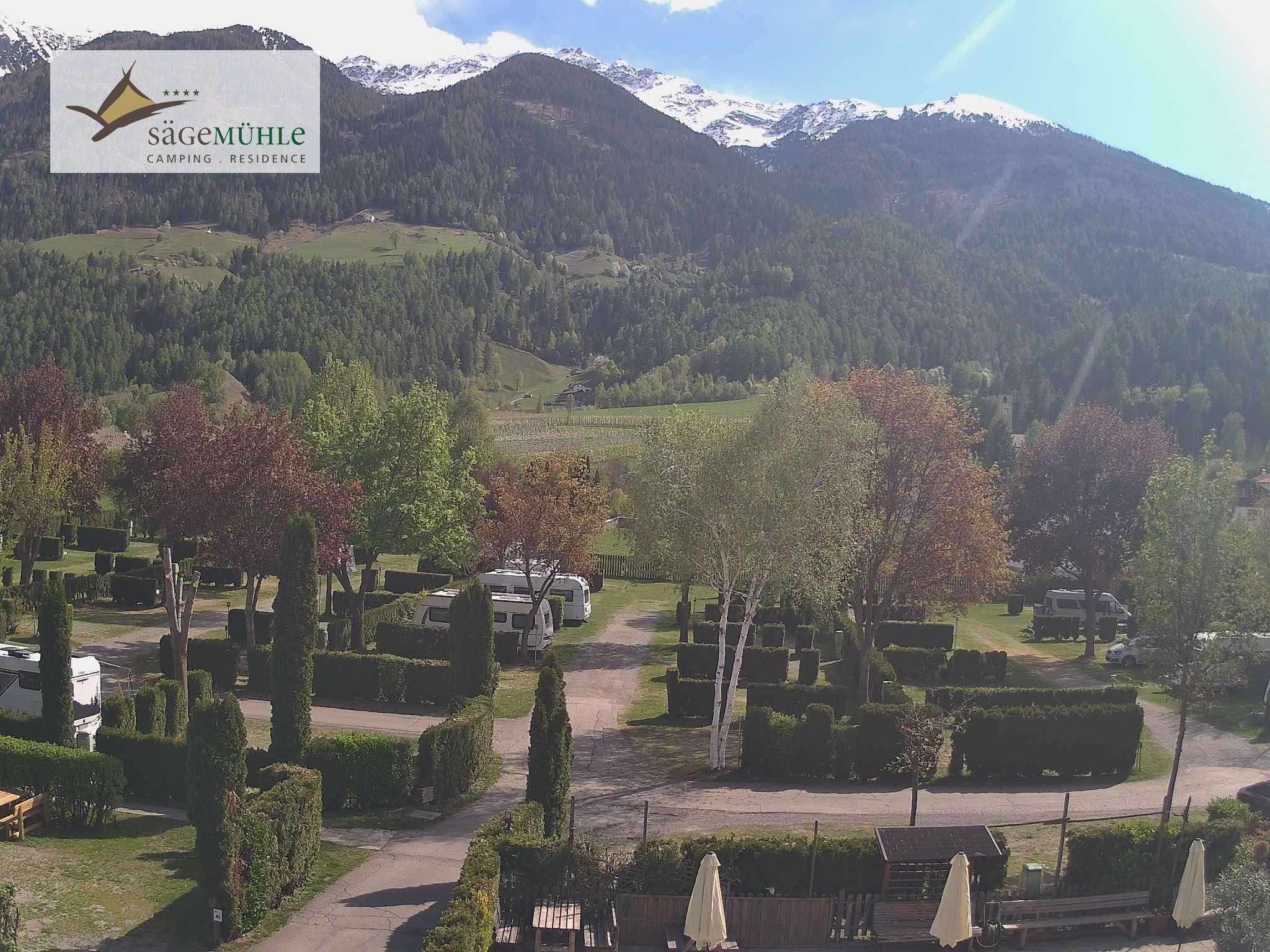 Archiv Foto Webcam Prad Stilfserjoch: Campingplatz Sägemühle