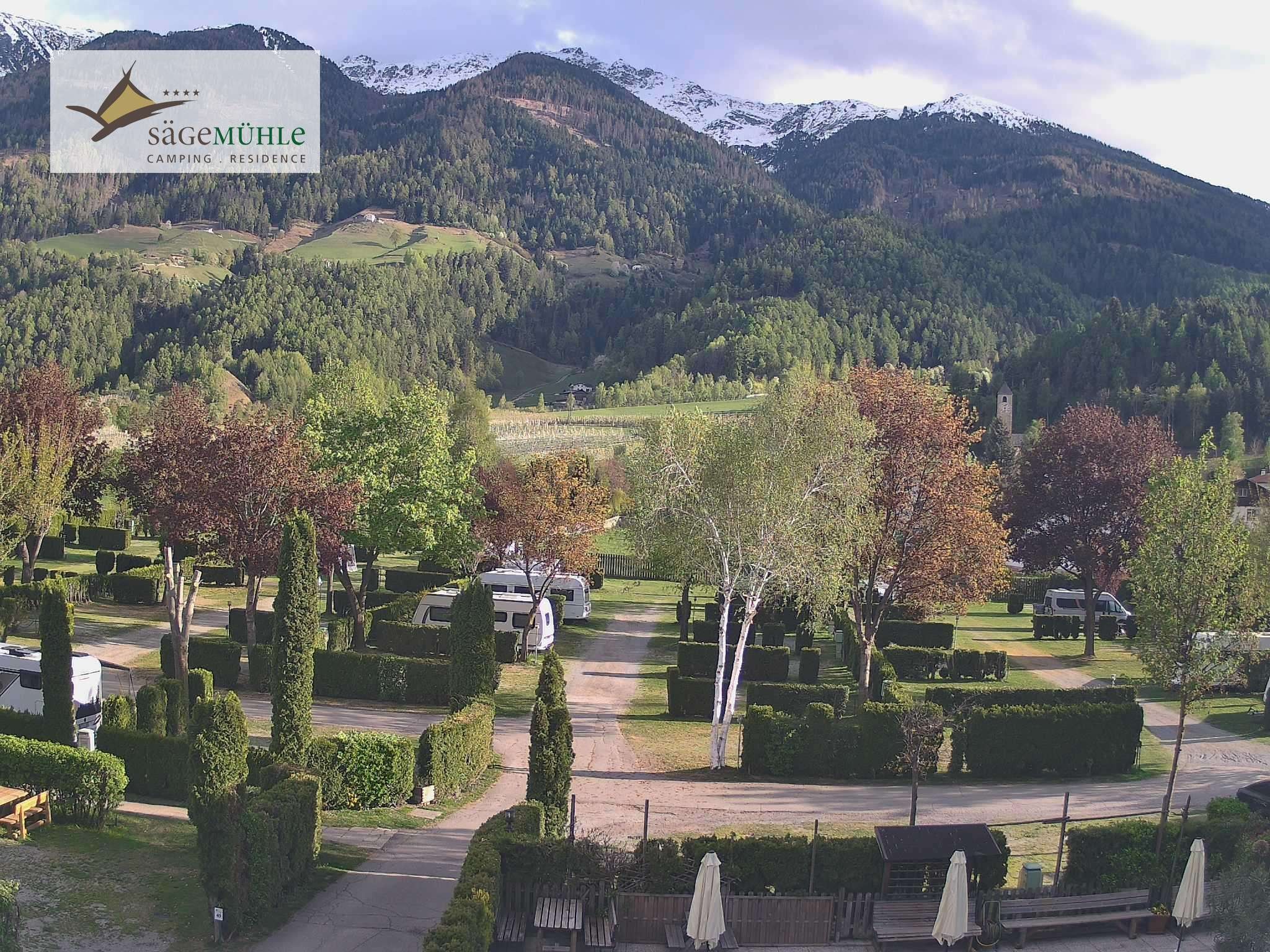 Archiv Foto Webcam Prad Stilfserjoch: Campingplatz Sägemühle