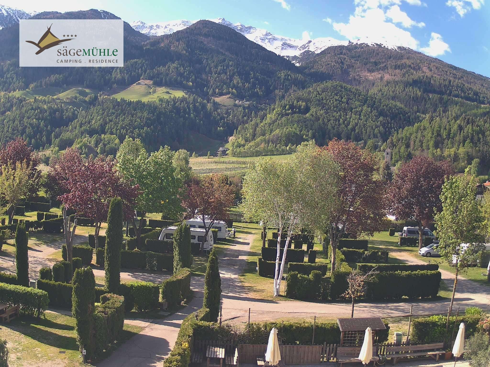 Archiv Foto Webcam Prad Stilfserjoch: Campingplatz Sägemühle