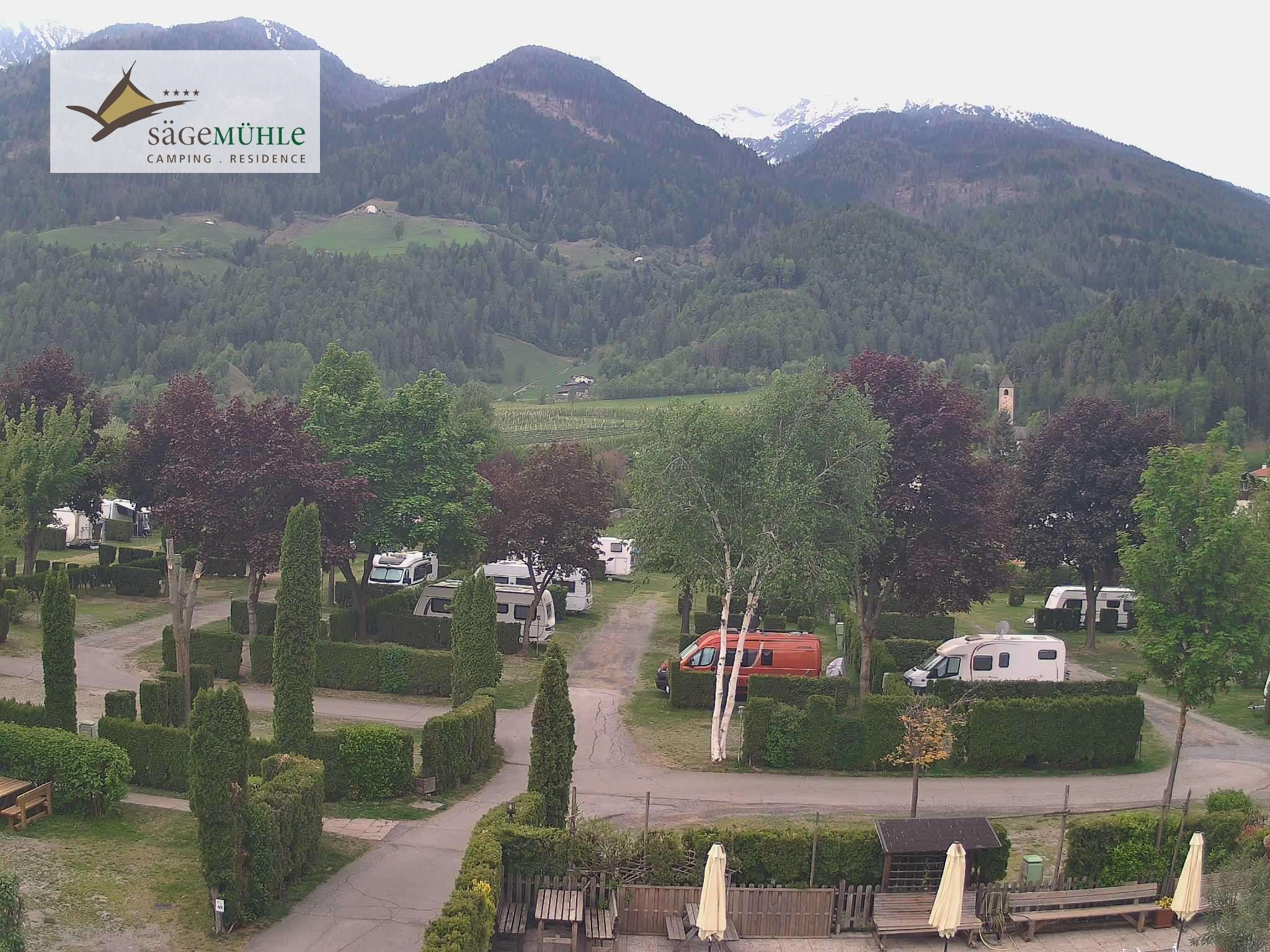 Archiv Foto Webcam Prad Stilfserjoch: Campingplatz Sägemühle