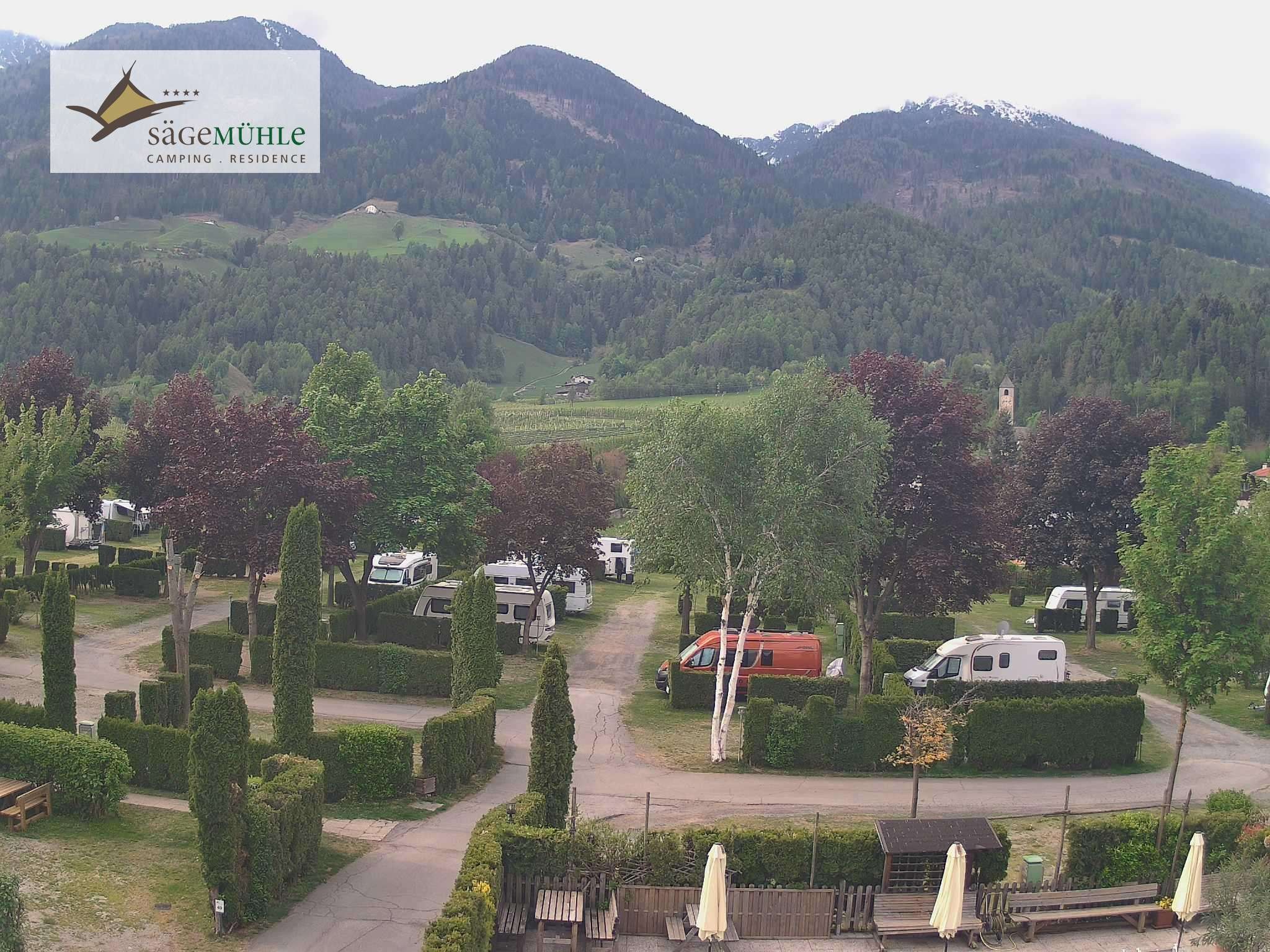 Archiv Foto Webcam Prad Stilfserjoch: Campingplatz Sägemühle