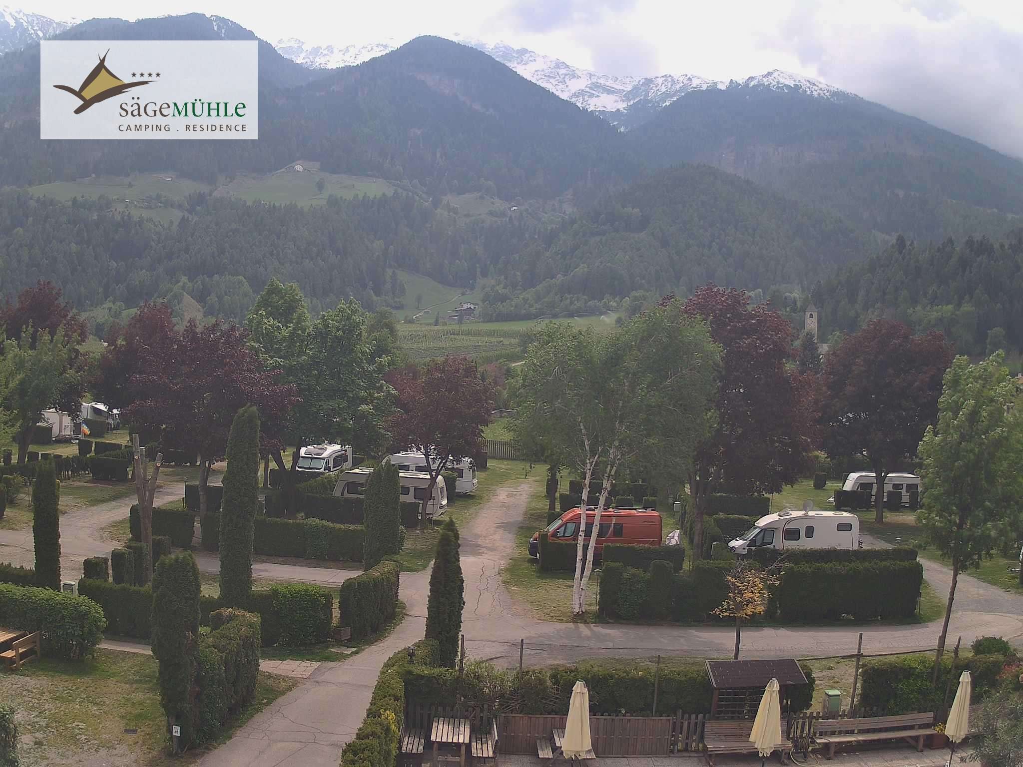 Archiv Foto Webcam Prad Stilfserjoch: Campingplatz Sägemühle