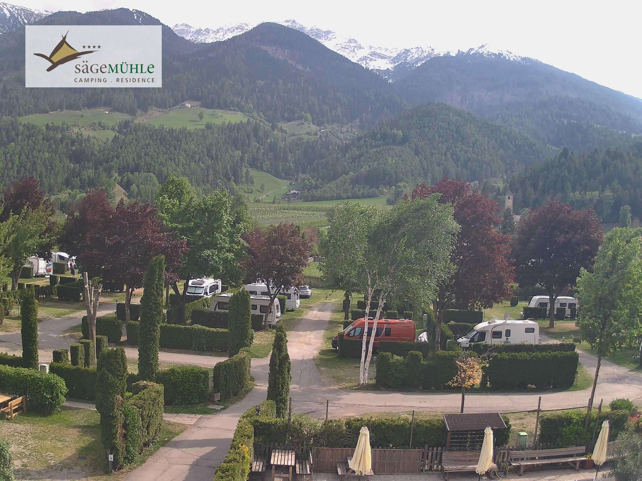 Archiv Foto Webcam Prad Stilfserjoch: Campingplatz Sägemühle