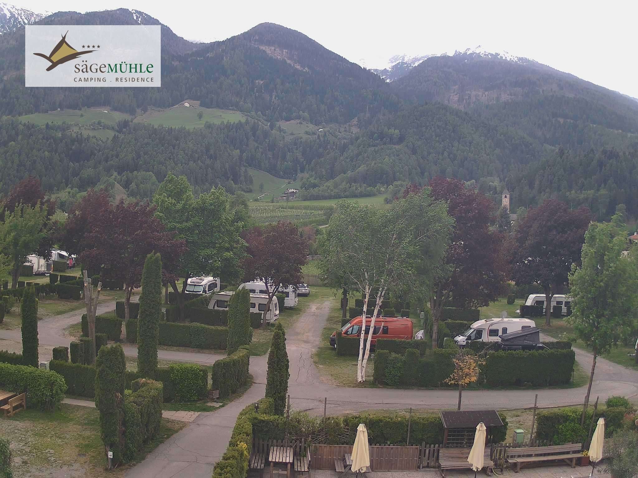 Archiv Foto Webcam Prad Stilfserjoch: Campingplatz Sägemühle