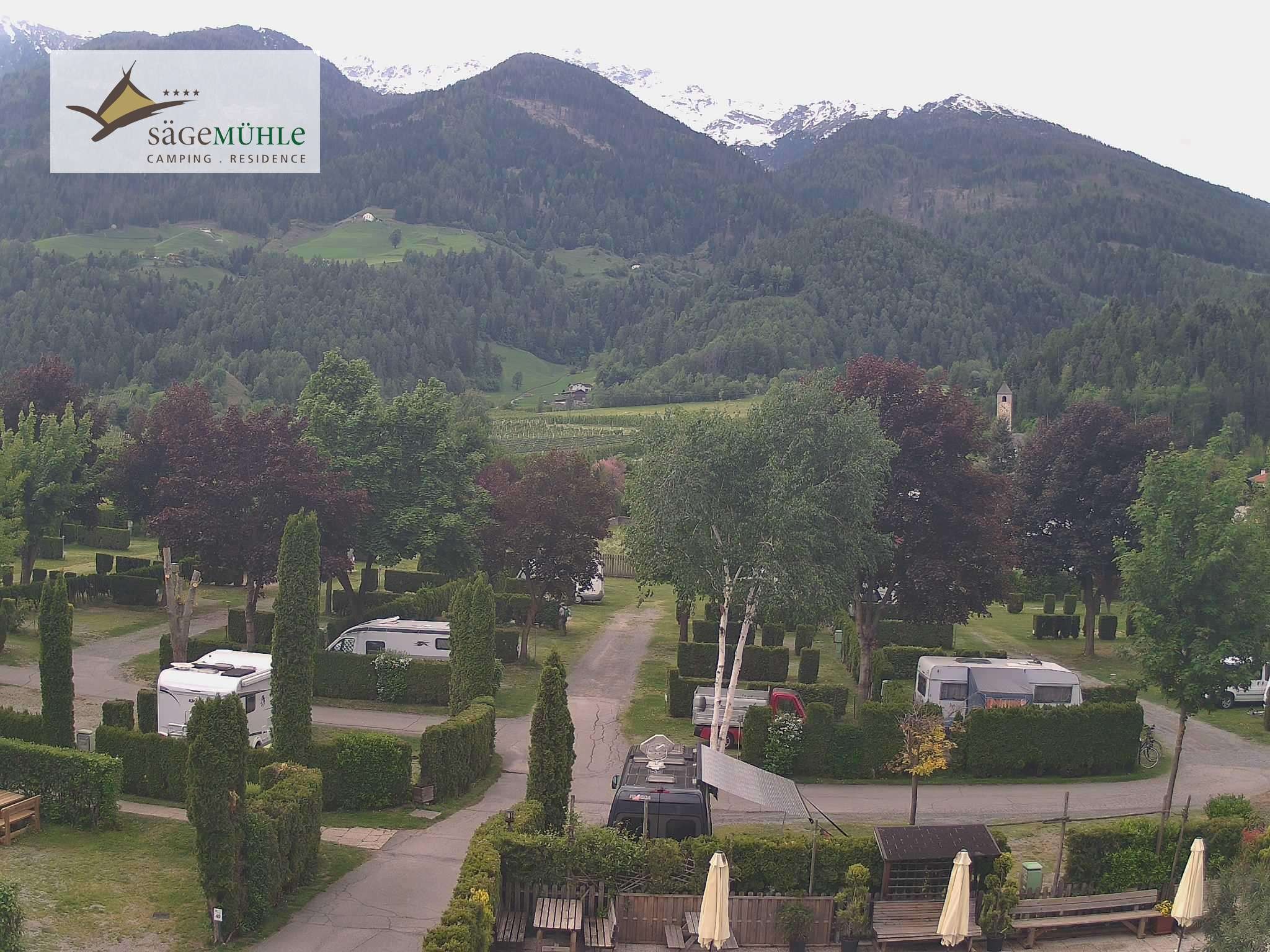 Archiv Foto Webcam Prad Stilfserjoch: Campingplatz Sägemühle