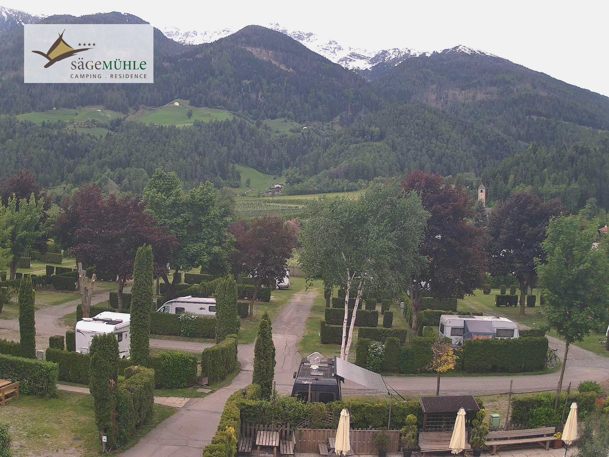 Archiv Foto Webcam Prad Stilfserjoch: Campingplatz Sägemühle