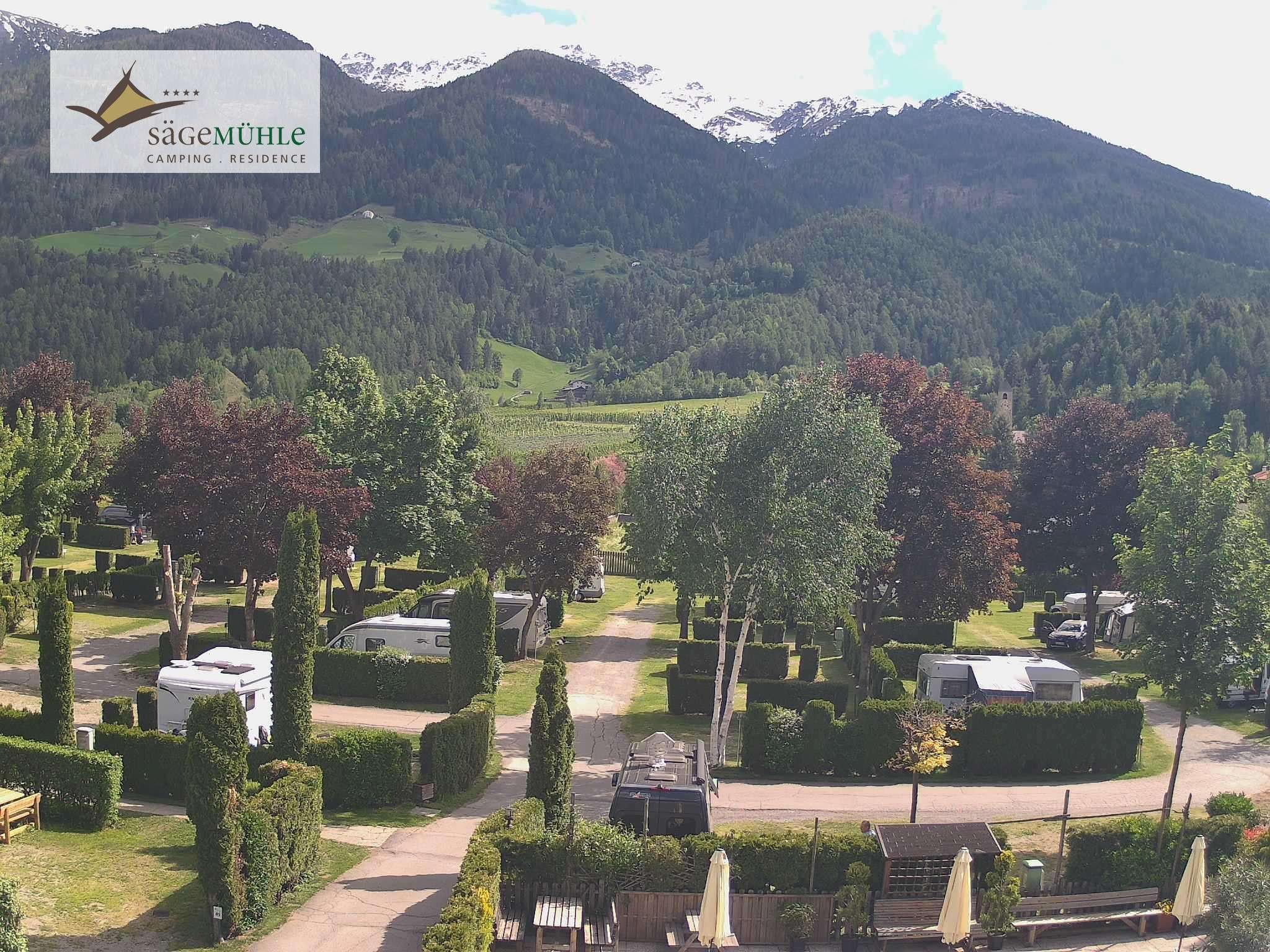 Archiv Foto Webcam Prad Stilfserjoch: Campingplatz Sägemühle