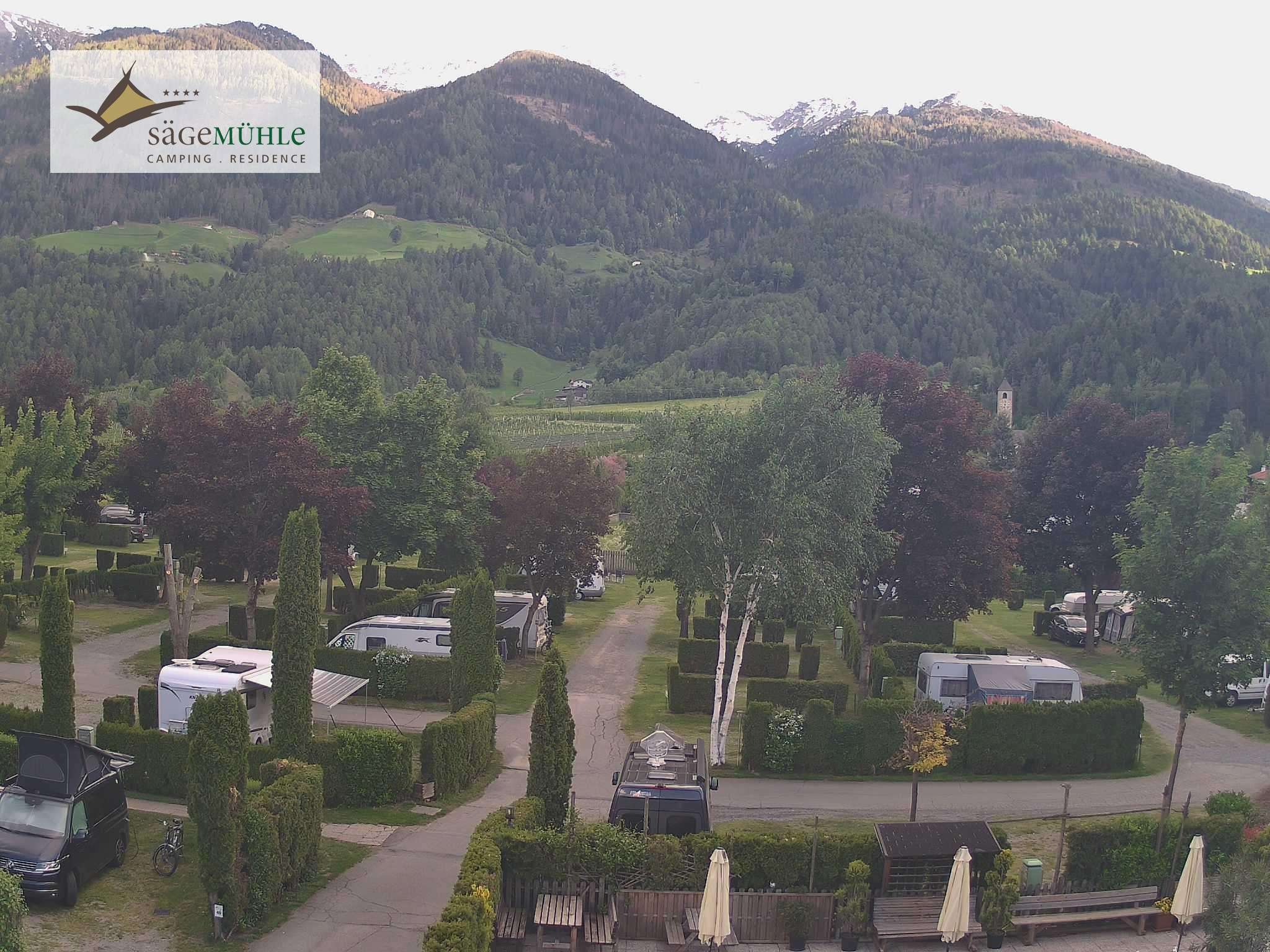 Archiv Foto Webcam Prad Stilfserjoch: Campingplatz Sägemühle