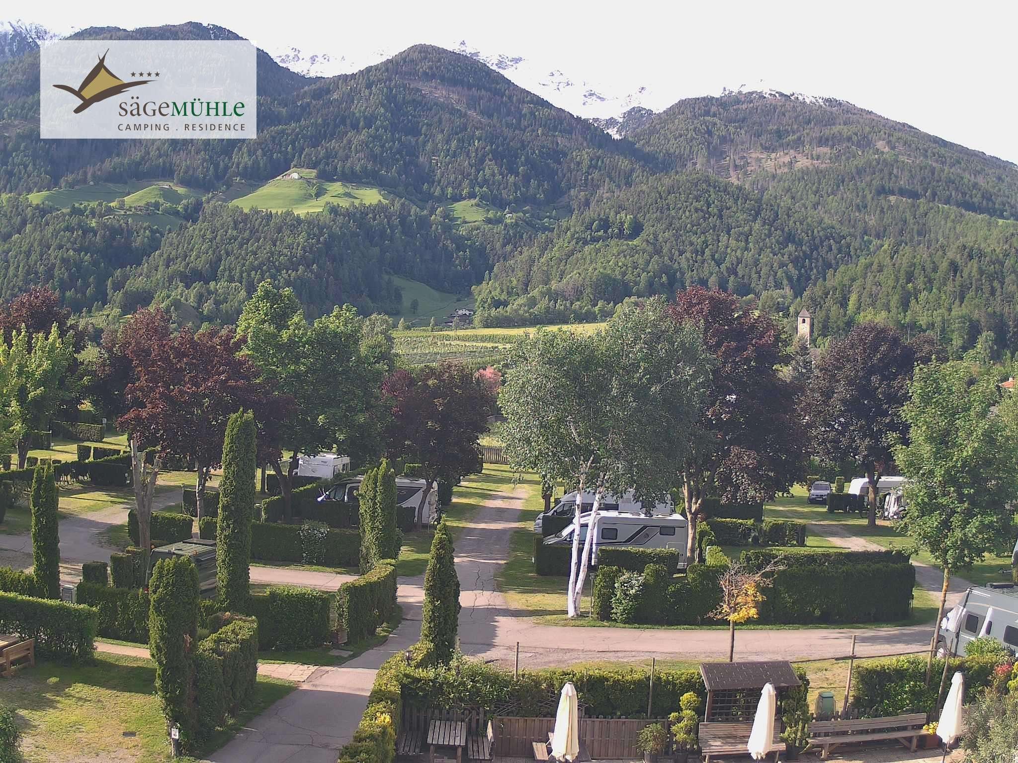 Archiv Foto Webcam Prad Stilfserjoch: Campingplatz Sägemühle