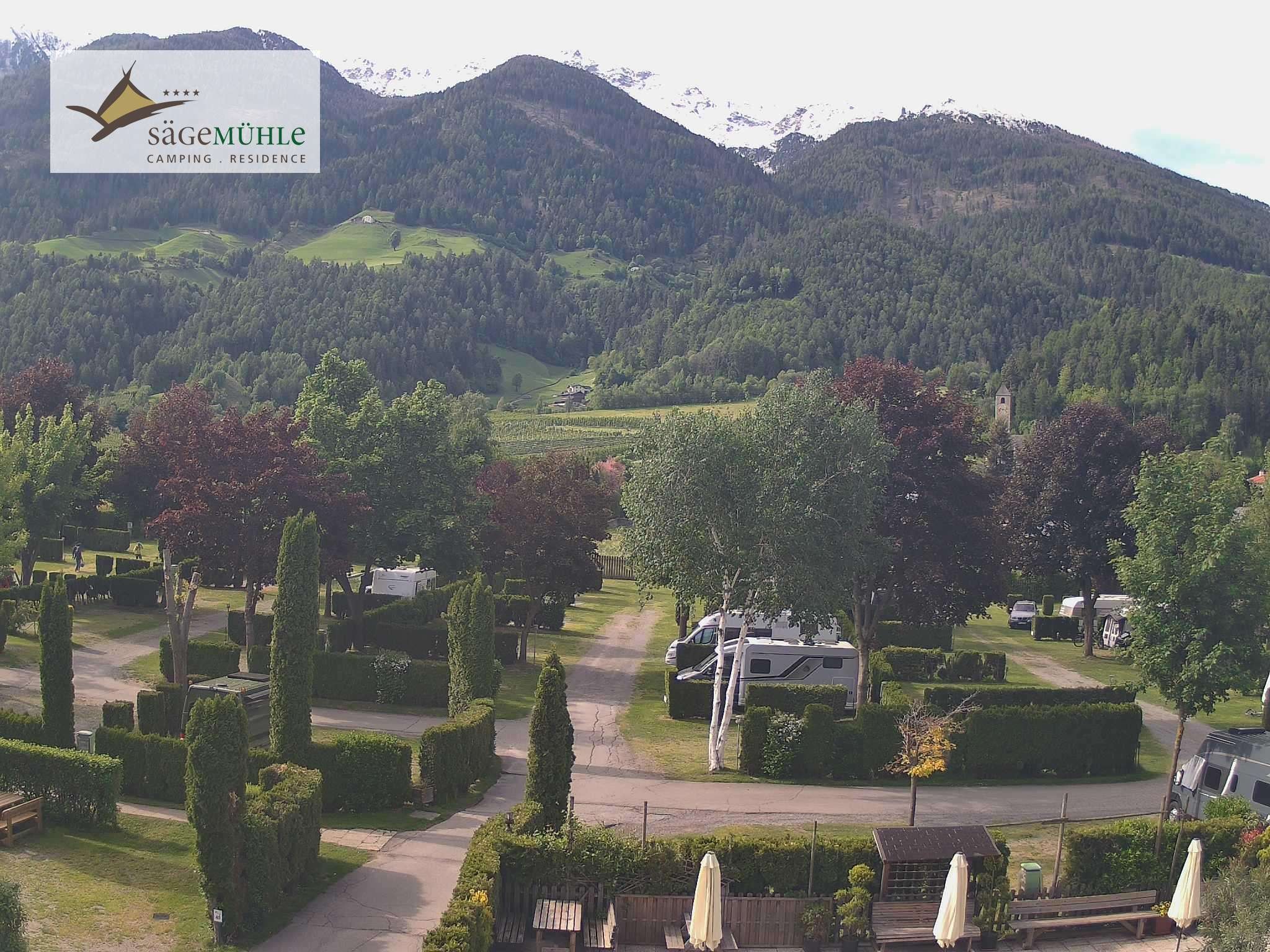 Archiv Foto Webcam Prad Stilfserjoch: Campingplatz Sägemühle