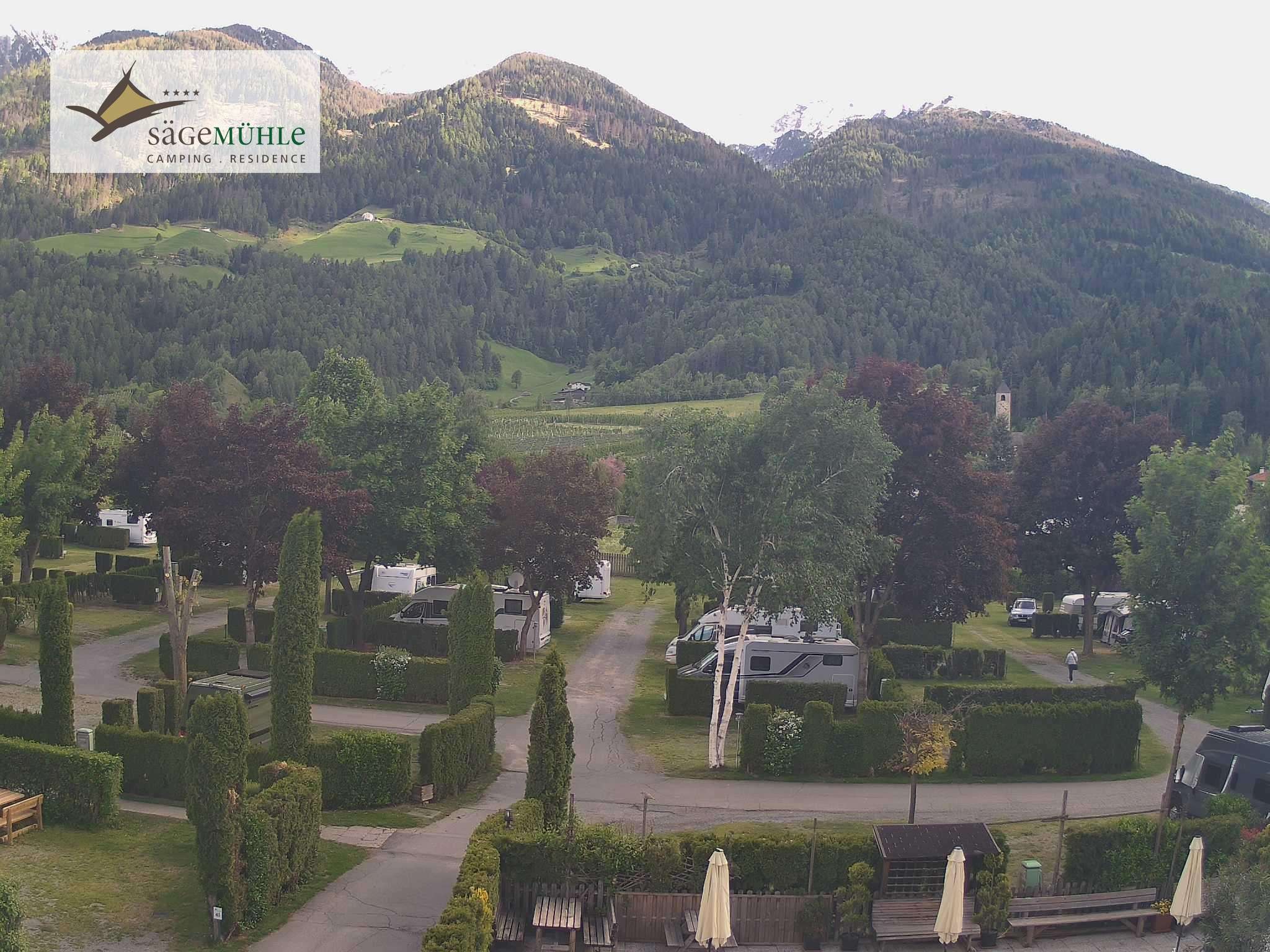 Archiv Foto Webcam Prad Stilfserjoch: Campingplatz Sägemühle