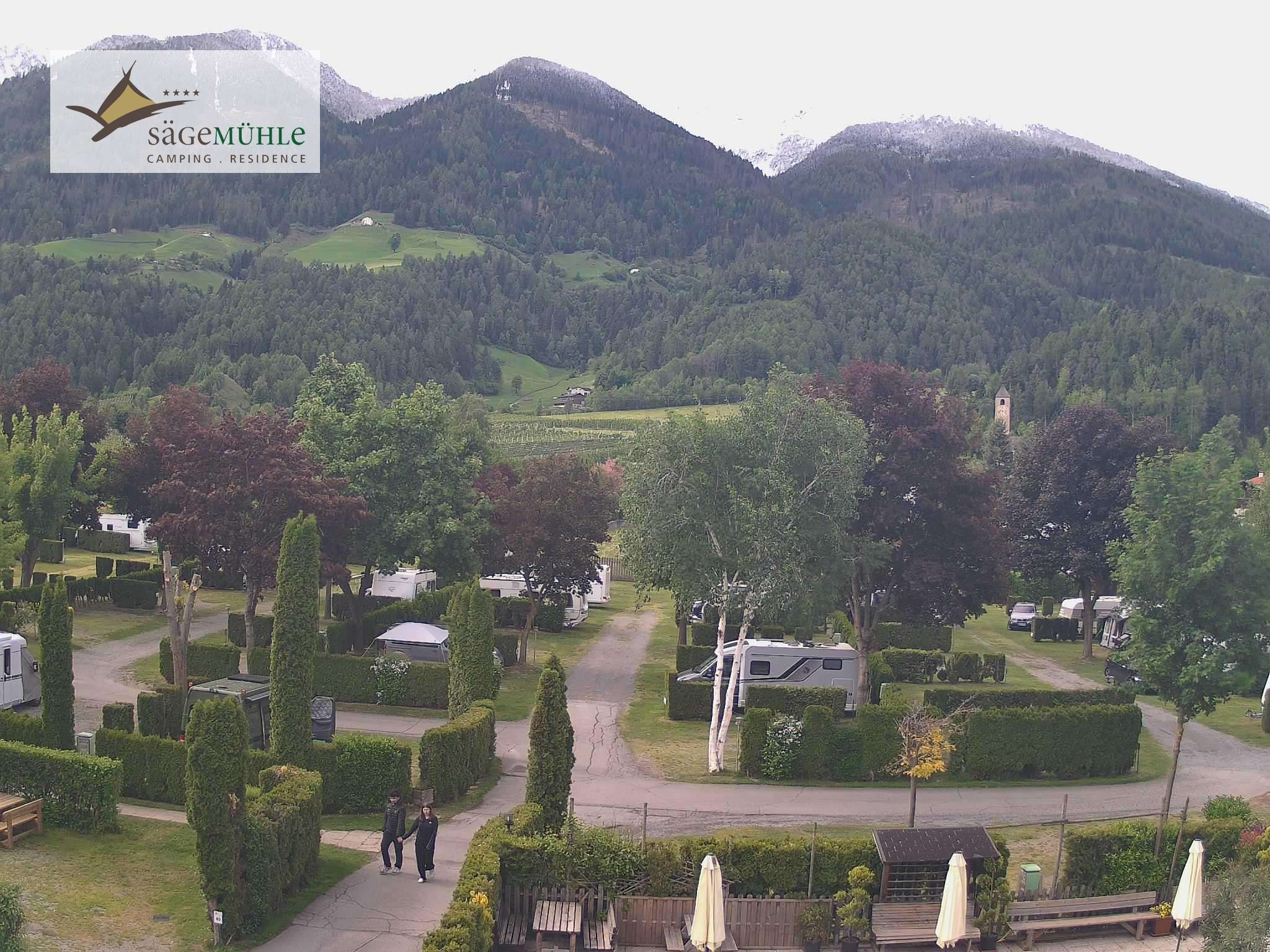 Archiv Foto Webcam Prad Stilfserjoch: Campingplatz Sägemühle