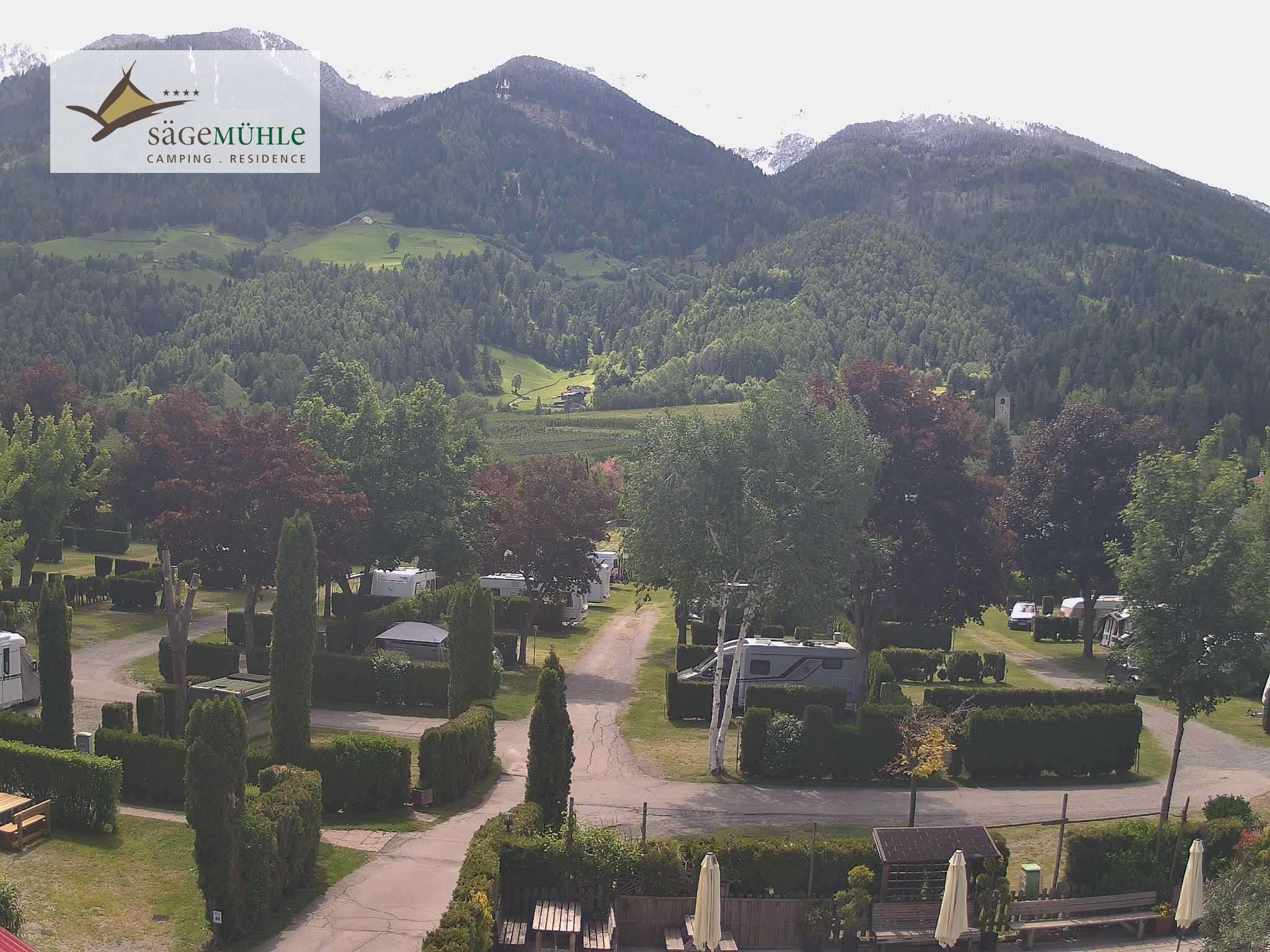 Archiv Foto Webcam Prad Stilfserjoch: Campingplatz Sägemühle