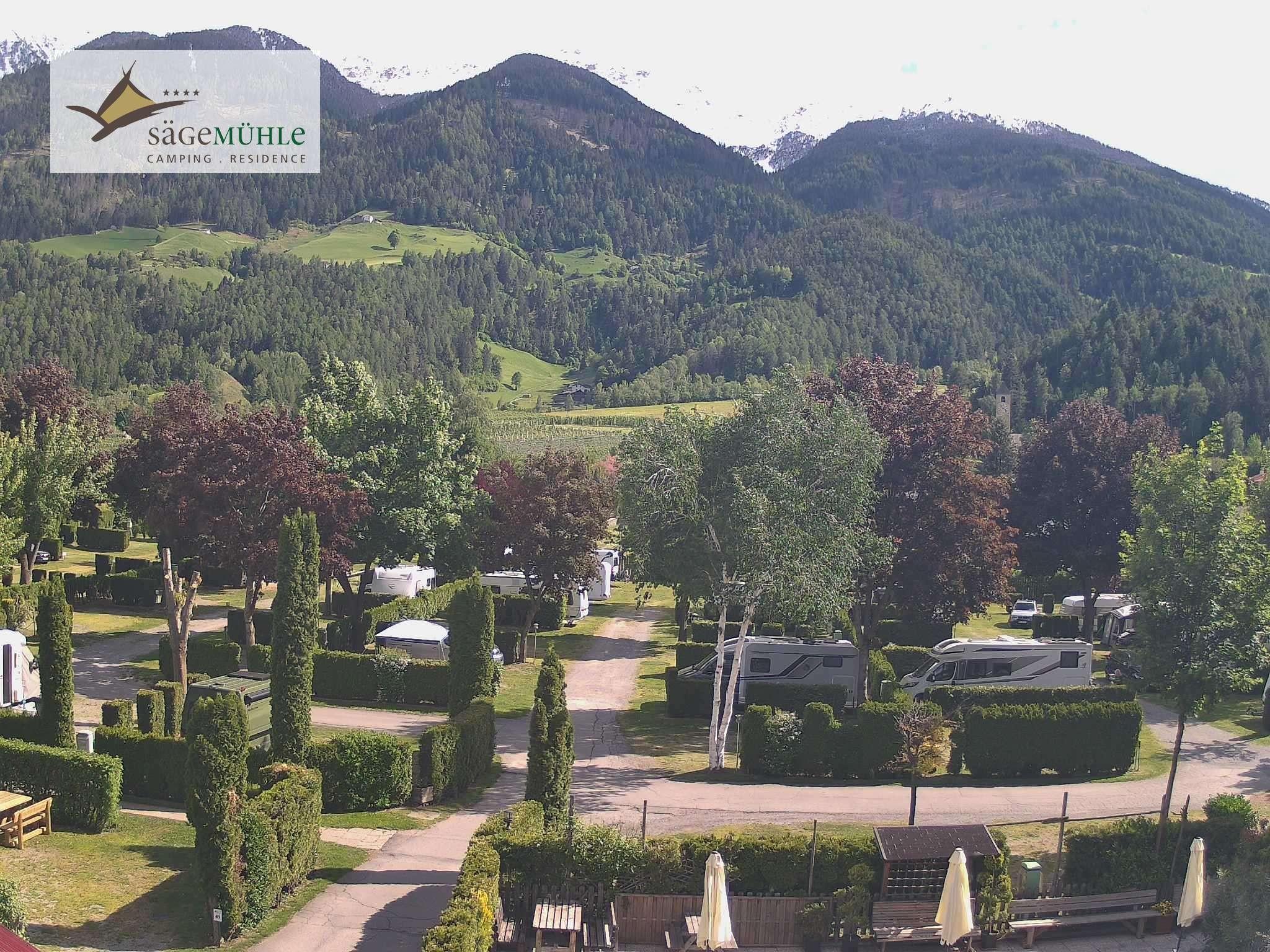 Archiv Foto Webcam Prad Stilfserjoch: Campingplatz Sägemühle