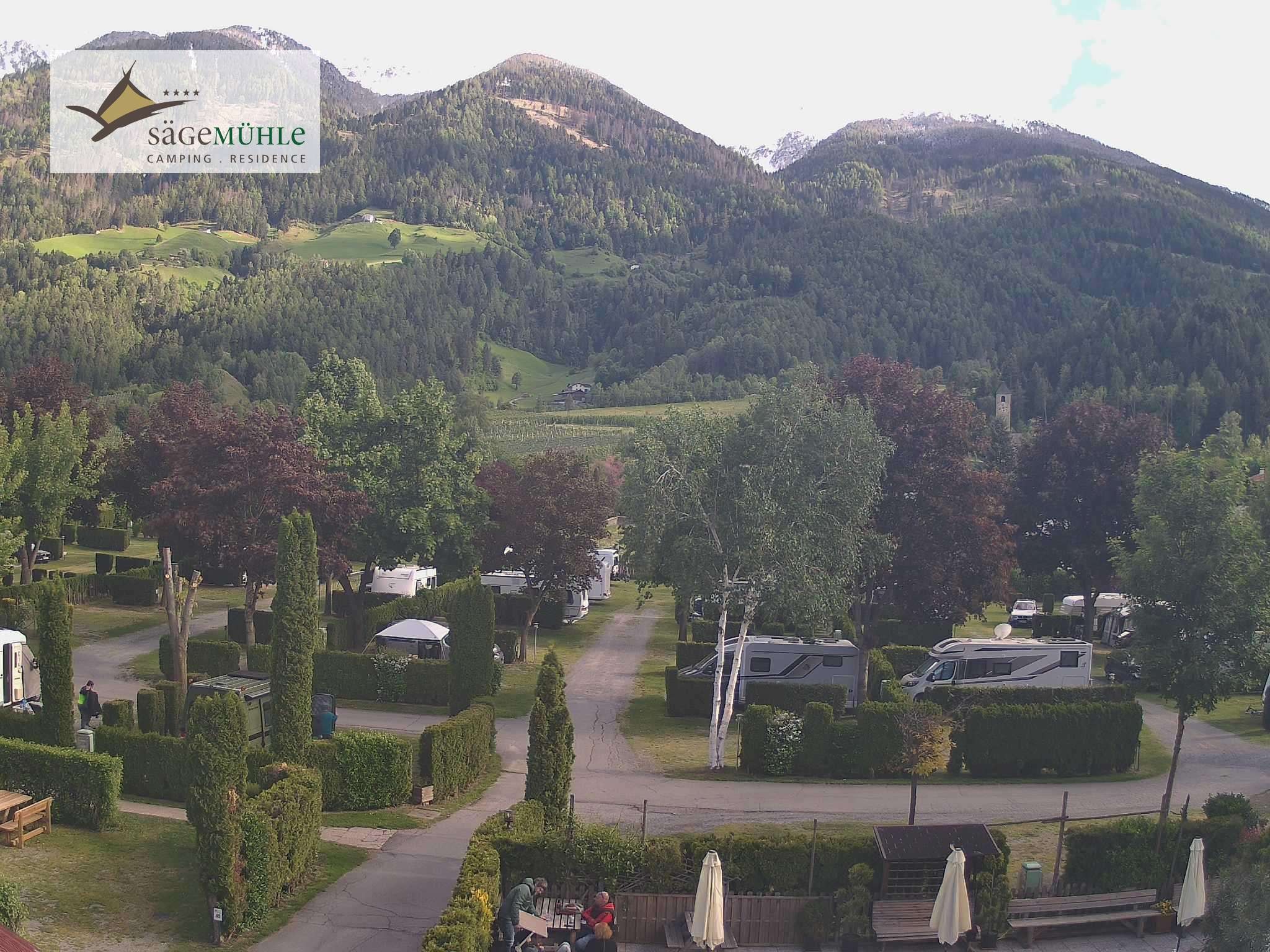 Archiv Foto Webcam Prad Stilfserjoch: Campingplatz Sägemühle