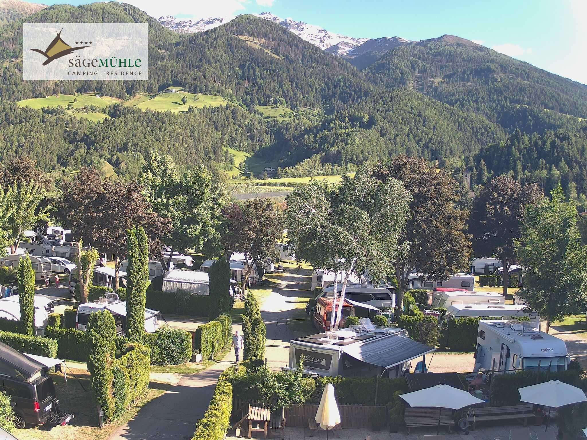 Archiv Foto Webcam Prad Stilfserjoch: Campingplatz Sägemühle