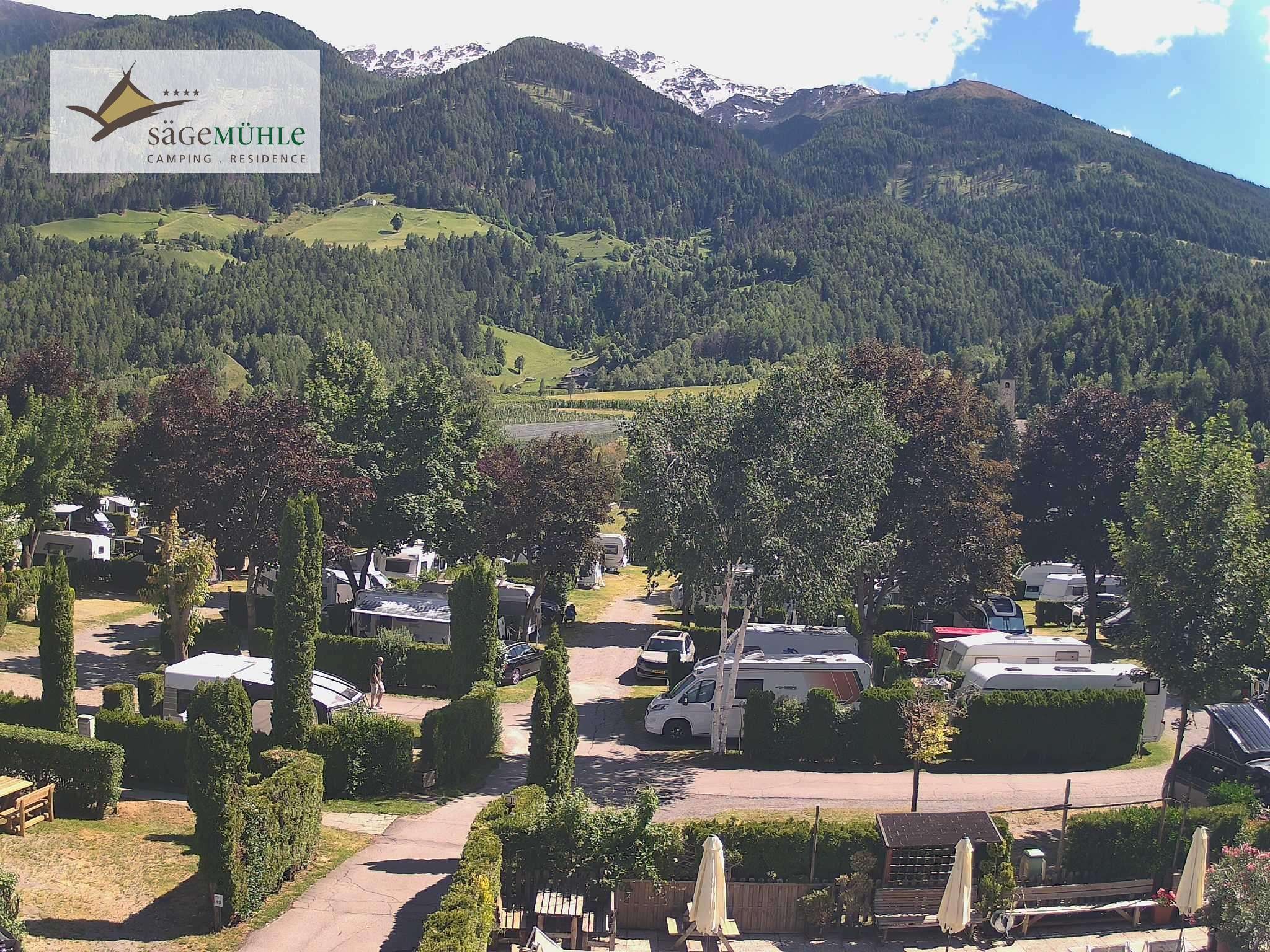 Archiv Foto Webcam Prad Stilfserjoch: Campingplatz Sägemühle