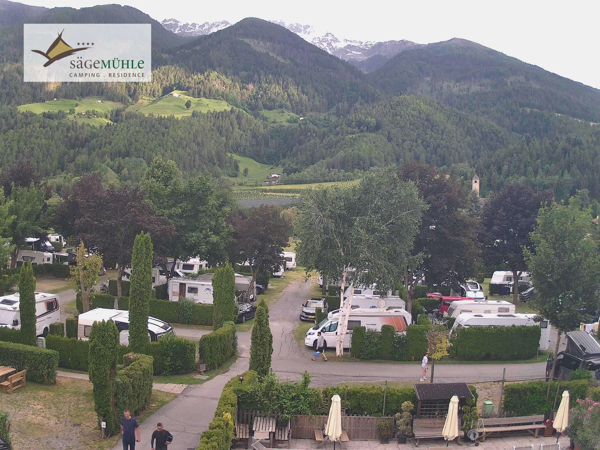 Archiv Foto Webcam Prad Stilfserjoch: Campingplatz Sägemühle