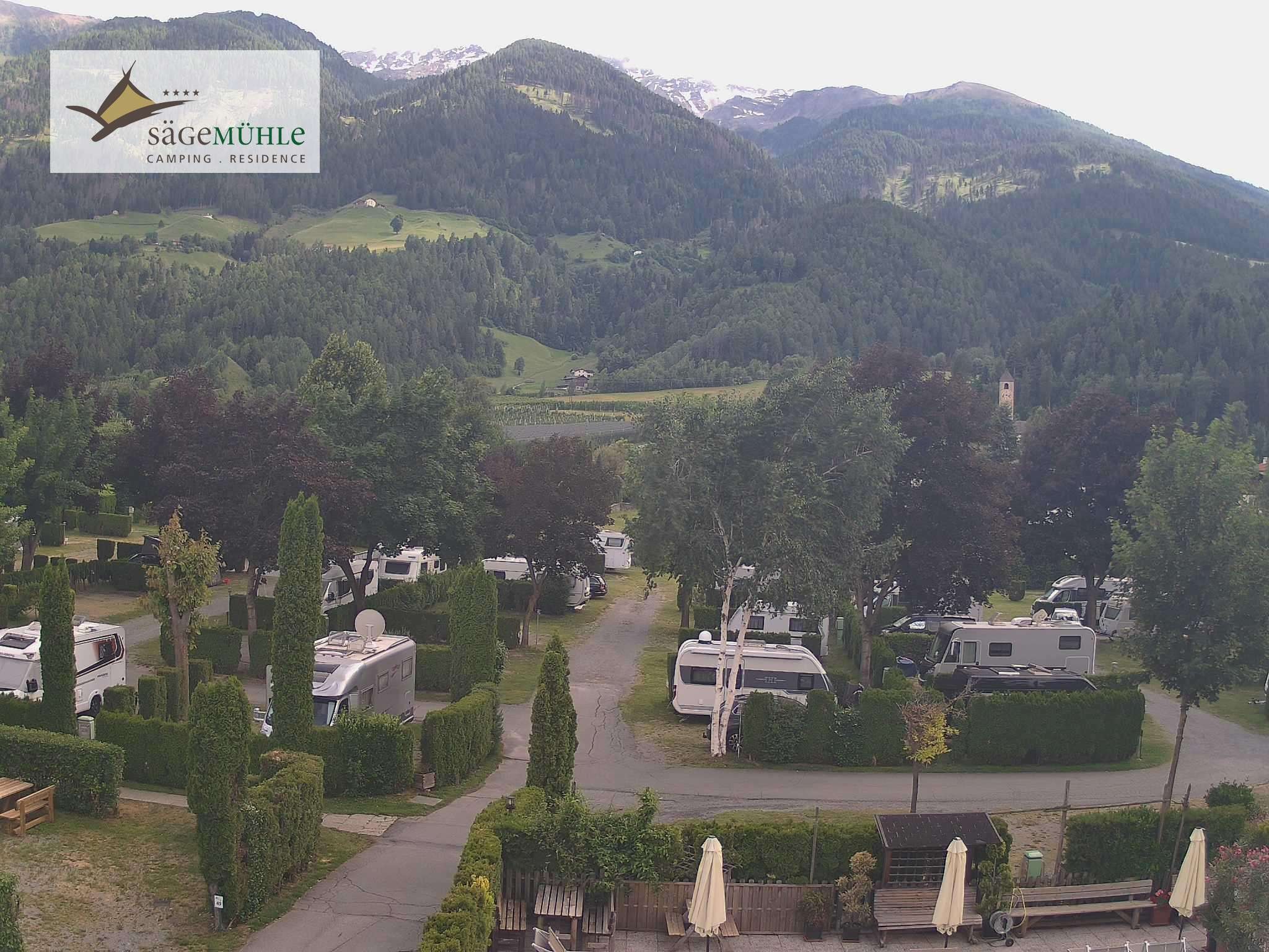 Archiv Foto Webcam Prad Stilfserjoch: Campingplatz Sägemühle
