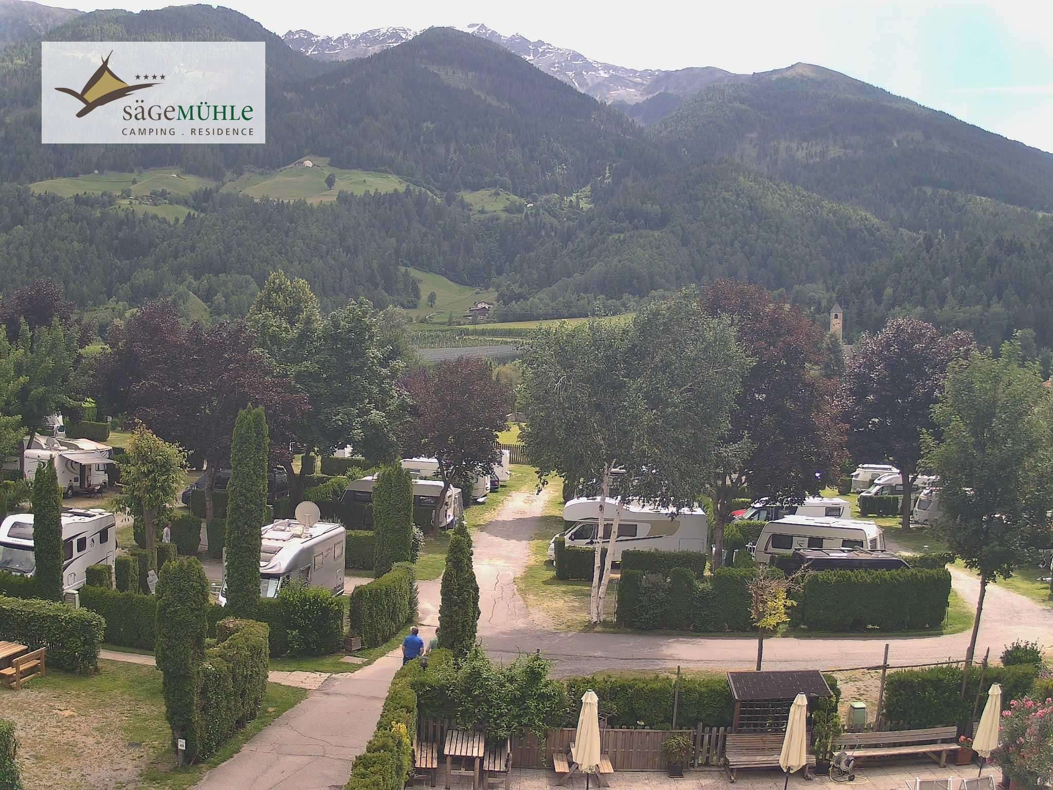 Archiv Foto Webcam Prad Stilfserjoch: Campingplatz Sägemühle