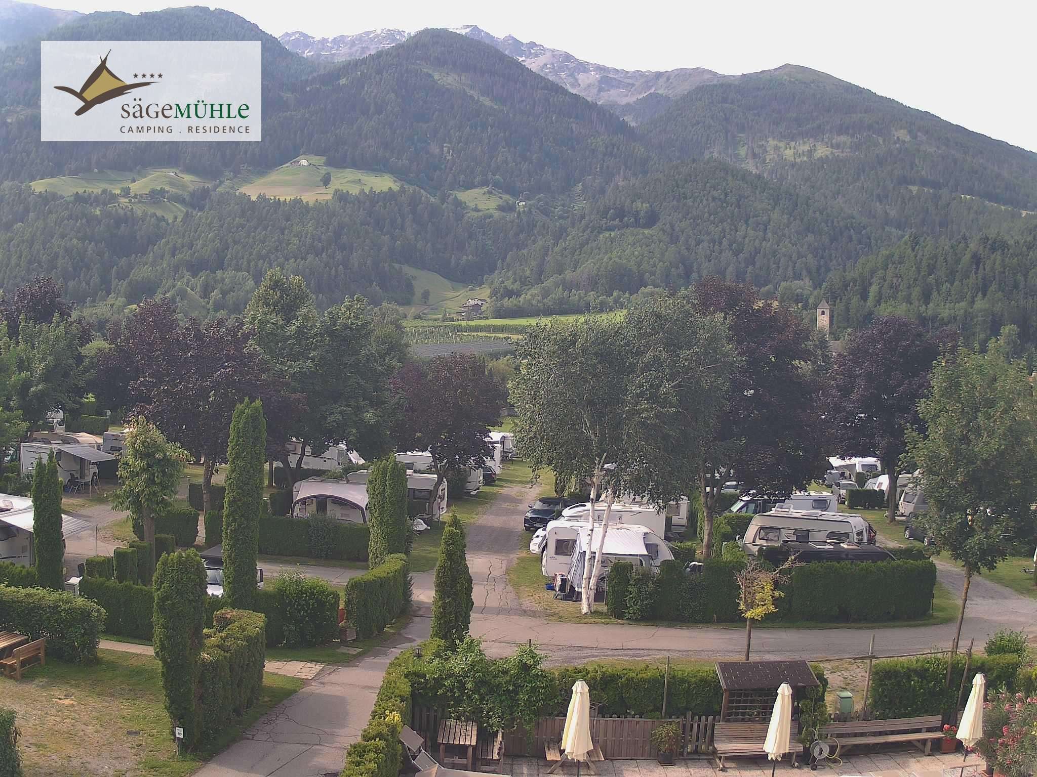 Archiv Foto Webcam Prad Stilfserjoch: Campingplatz Sägemühle