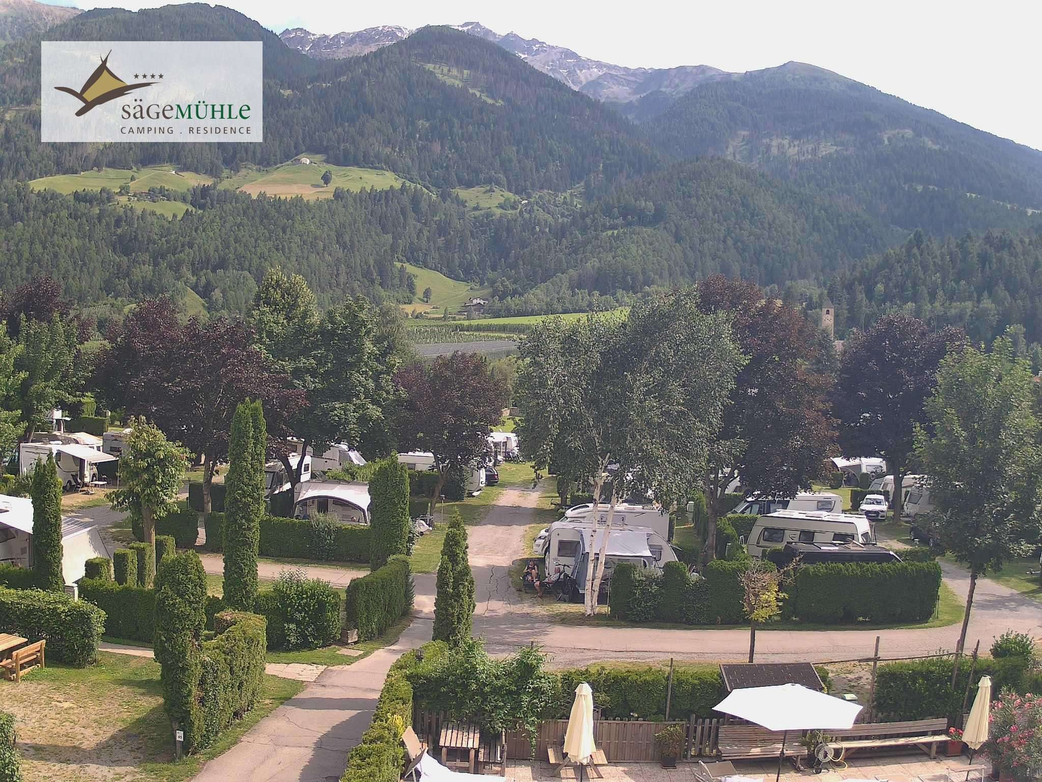 Archiv Foto Webcam Prad Stilfserjoch: Campingplatz Sägemühle