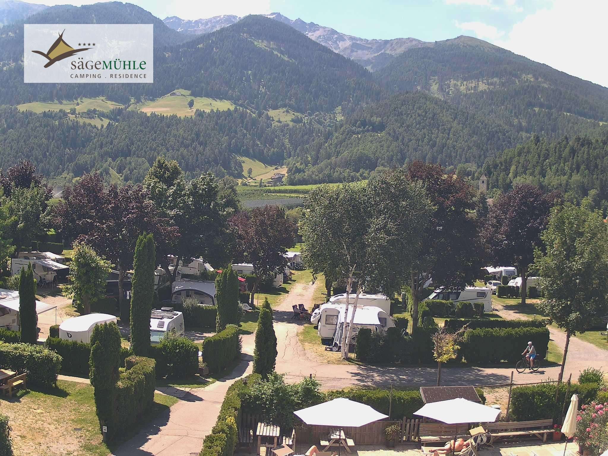 Archiv Foto Webcam Prad Stilfserjoch: Campingplatz Sägemühle