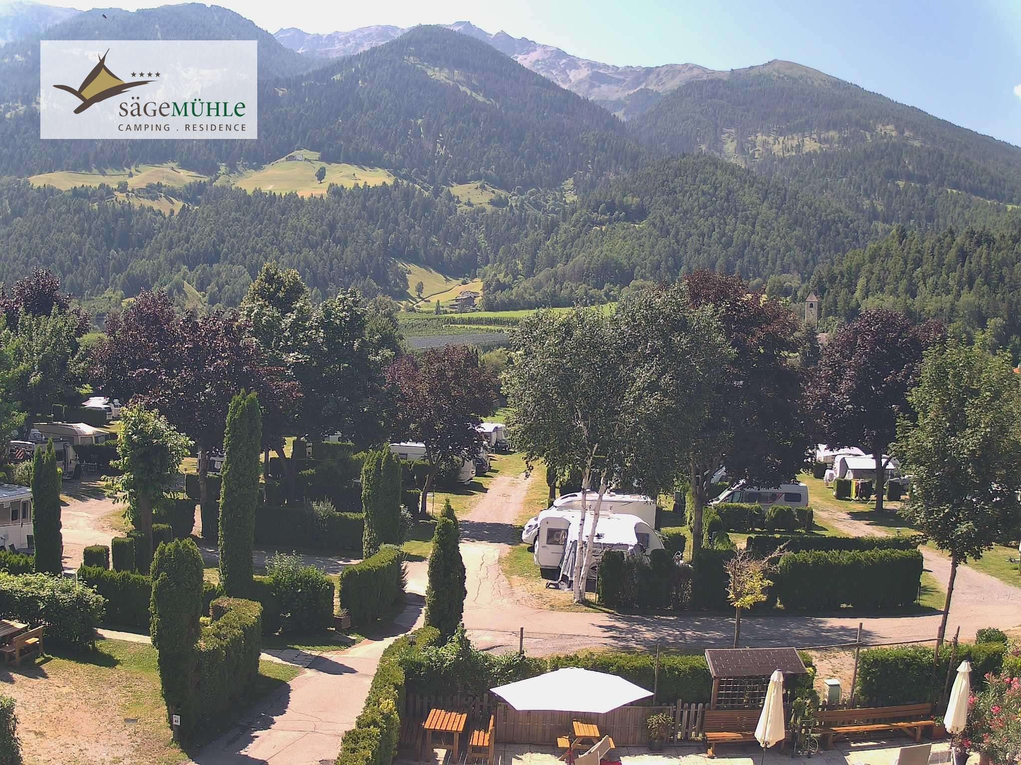 Archiv Foto Webcam Prad Stilfserjoch: Campingplatz Sägemühle