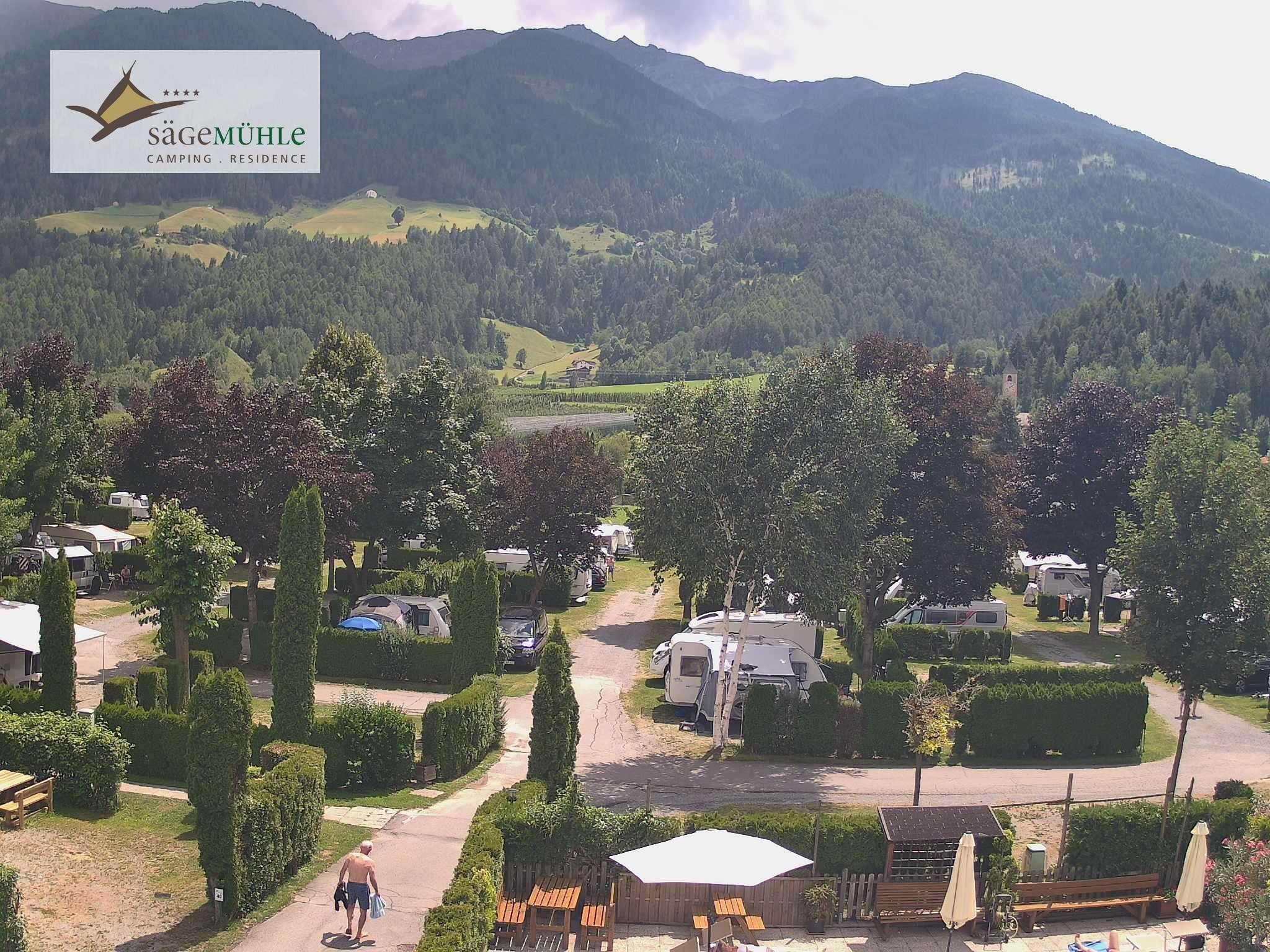 Archiv Foto Webcam Prad Stilfserjoch: Campingplatz Sägemühle