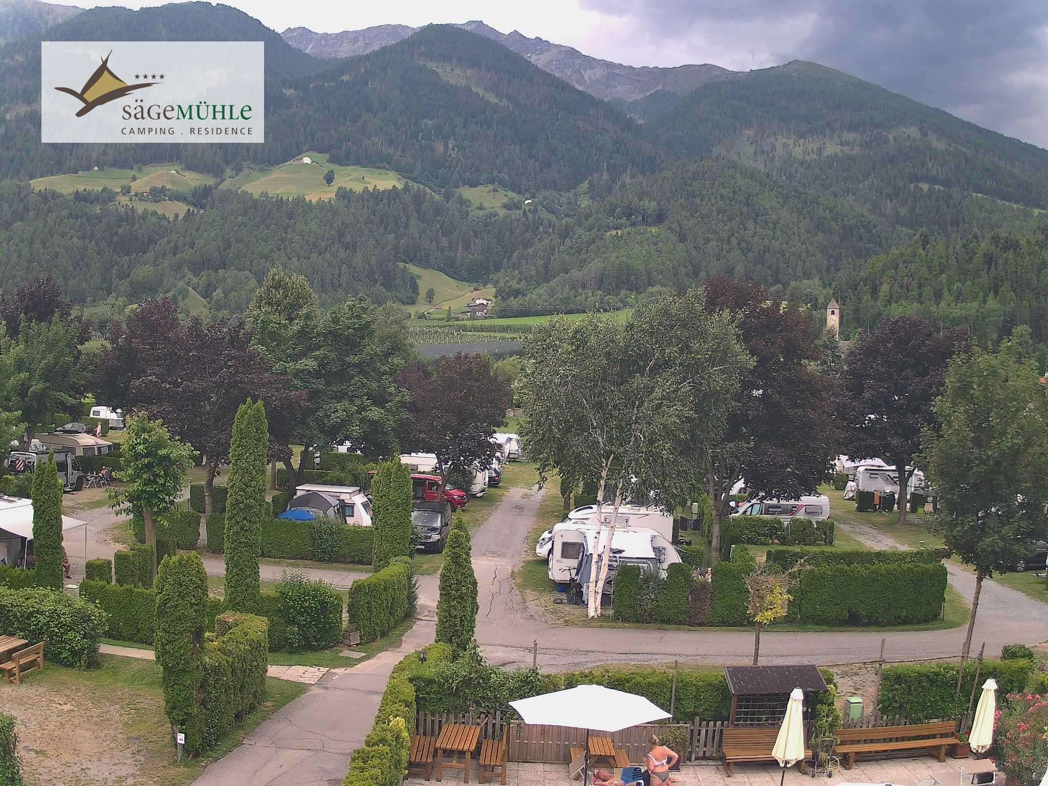 Archiv Foto Webcam Prad Stilfserjoch: Campingplatz Sägemühle