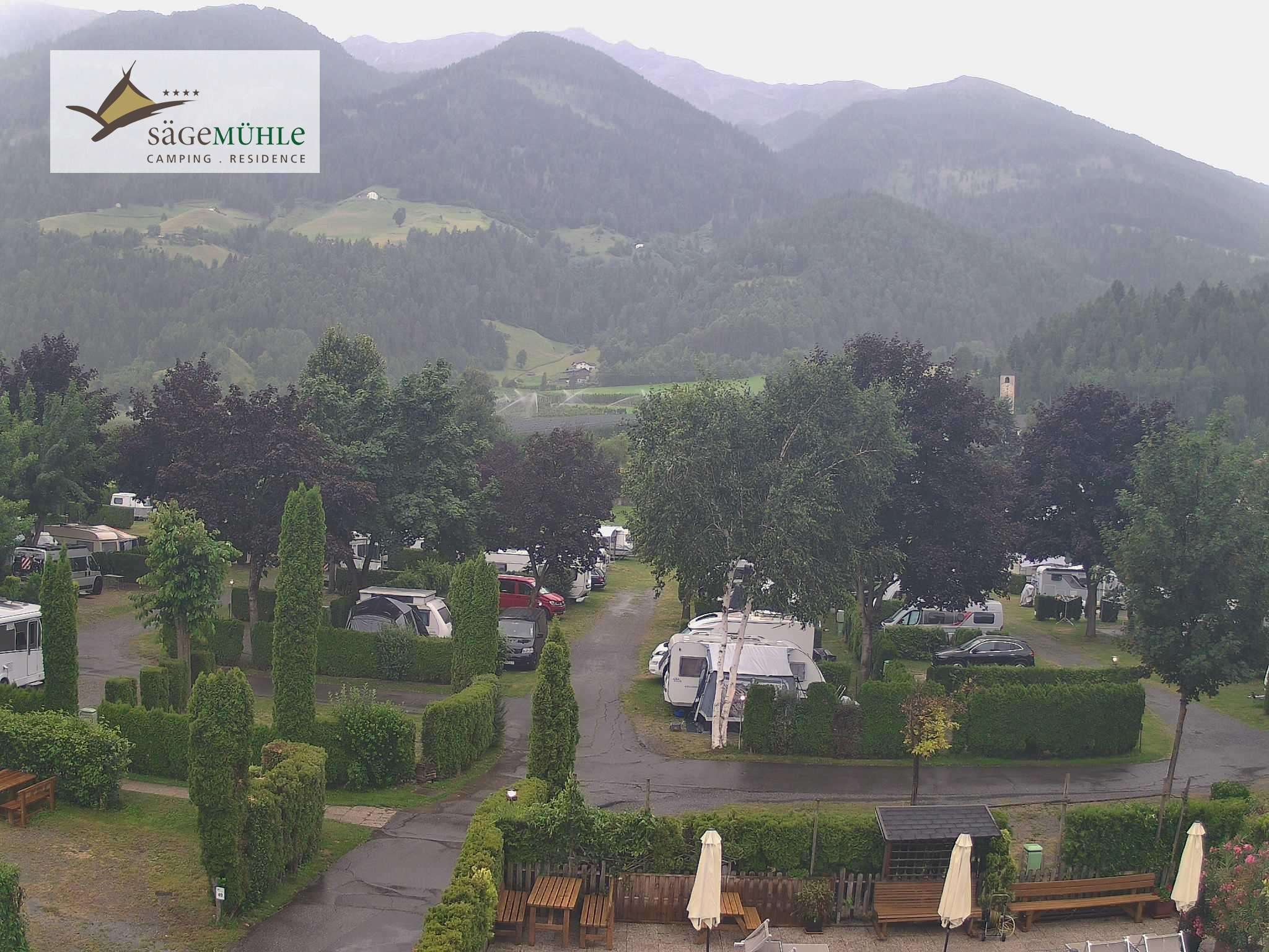 Archiv Foto Webcam Prad Stilfserjoch: Campingplatz Sägemühle
