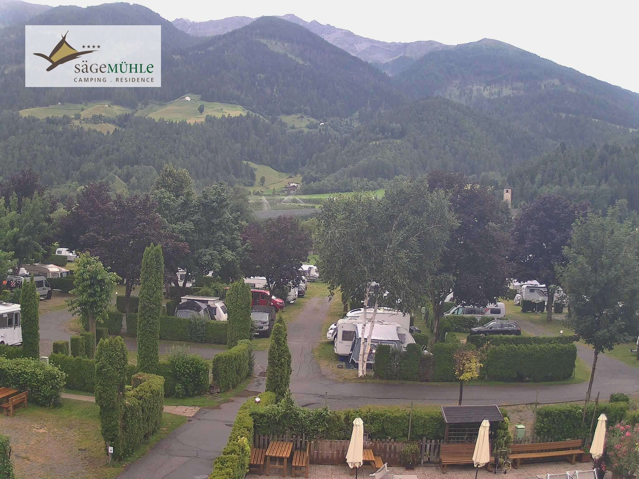Archiv Foto Webcam Prad Stilfserjoch: Campingplatz Sägemühle