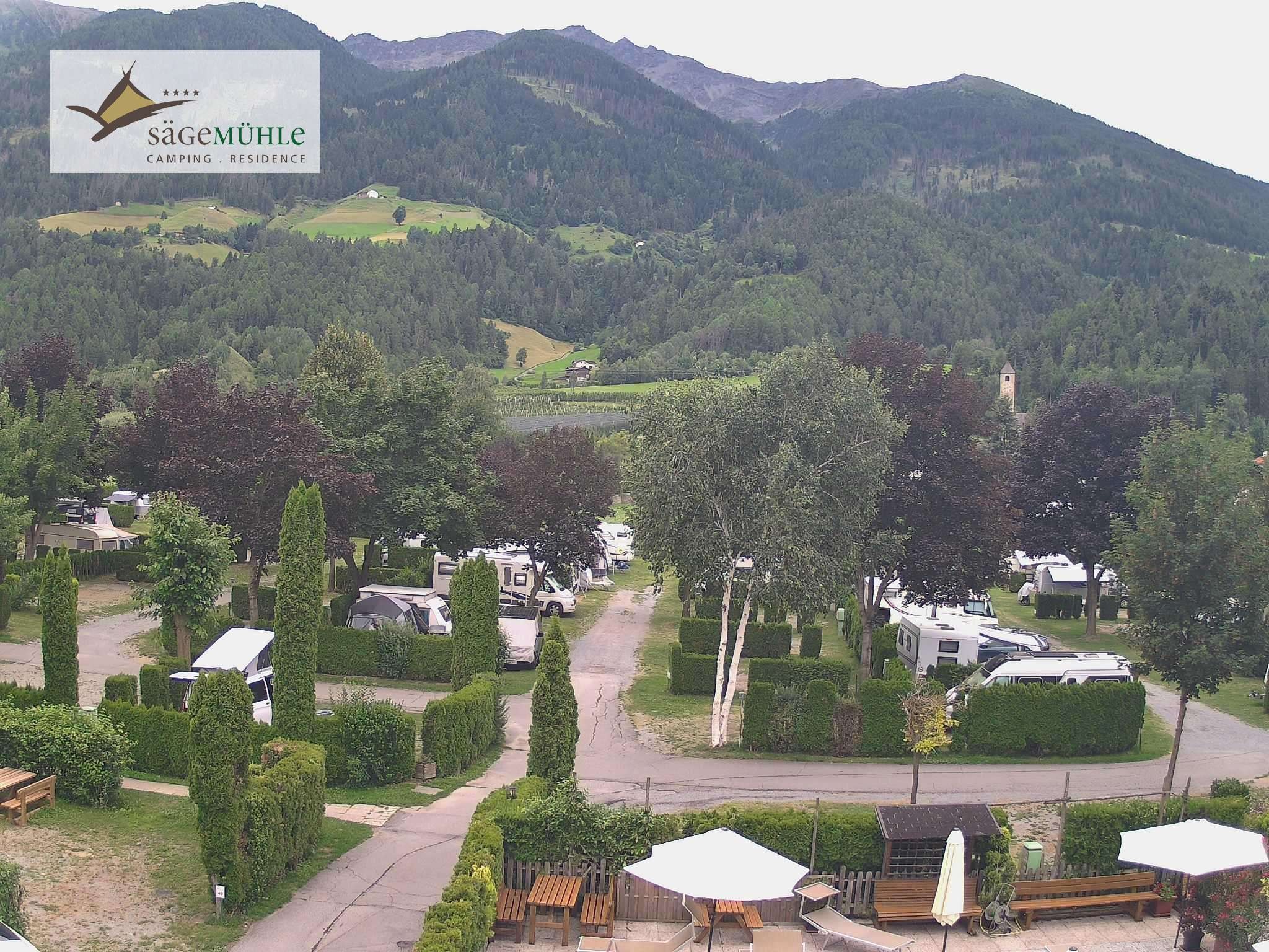 Archiv Foto Webcam Prad Stilfserjoch: Campingplatz Sägemühle