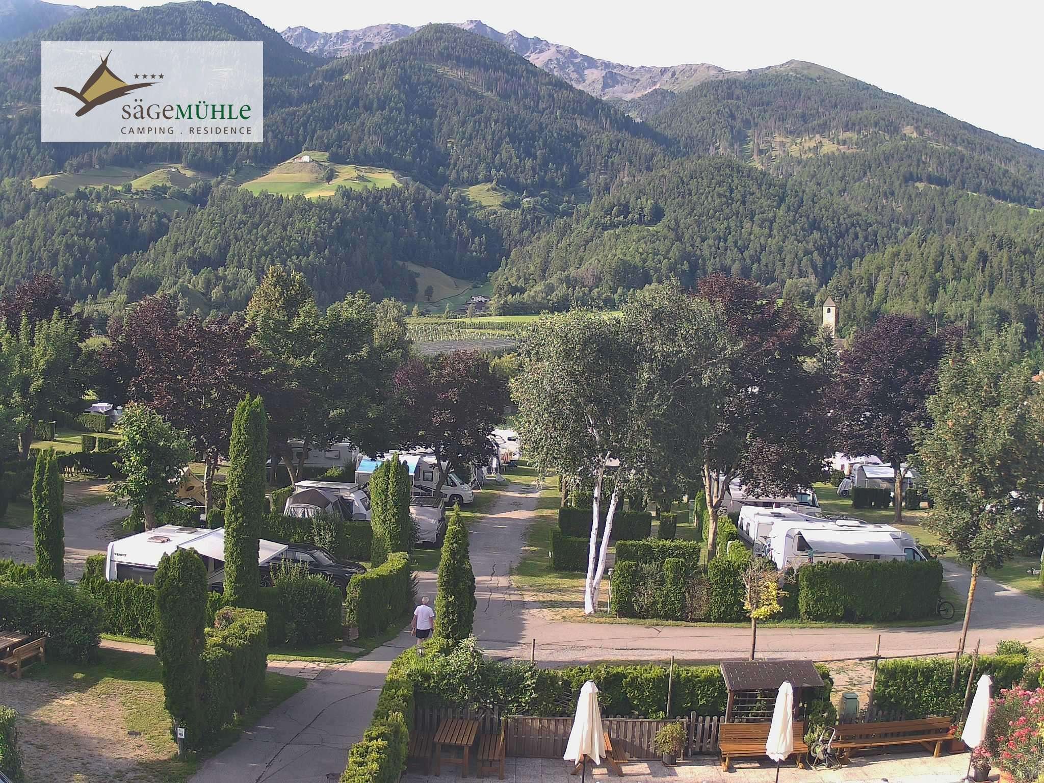 Archiv Foto Webcam Prad Stilfserjoch: Campingplatz Sägemühle