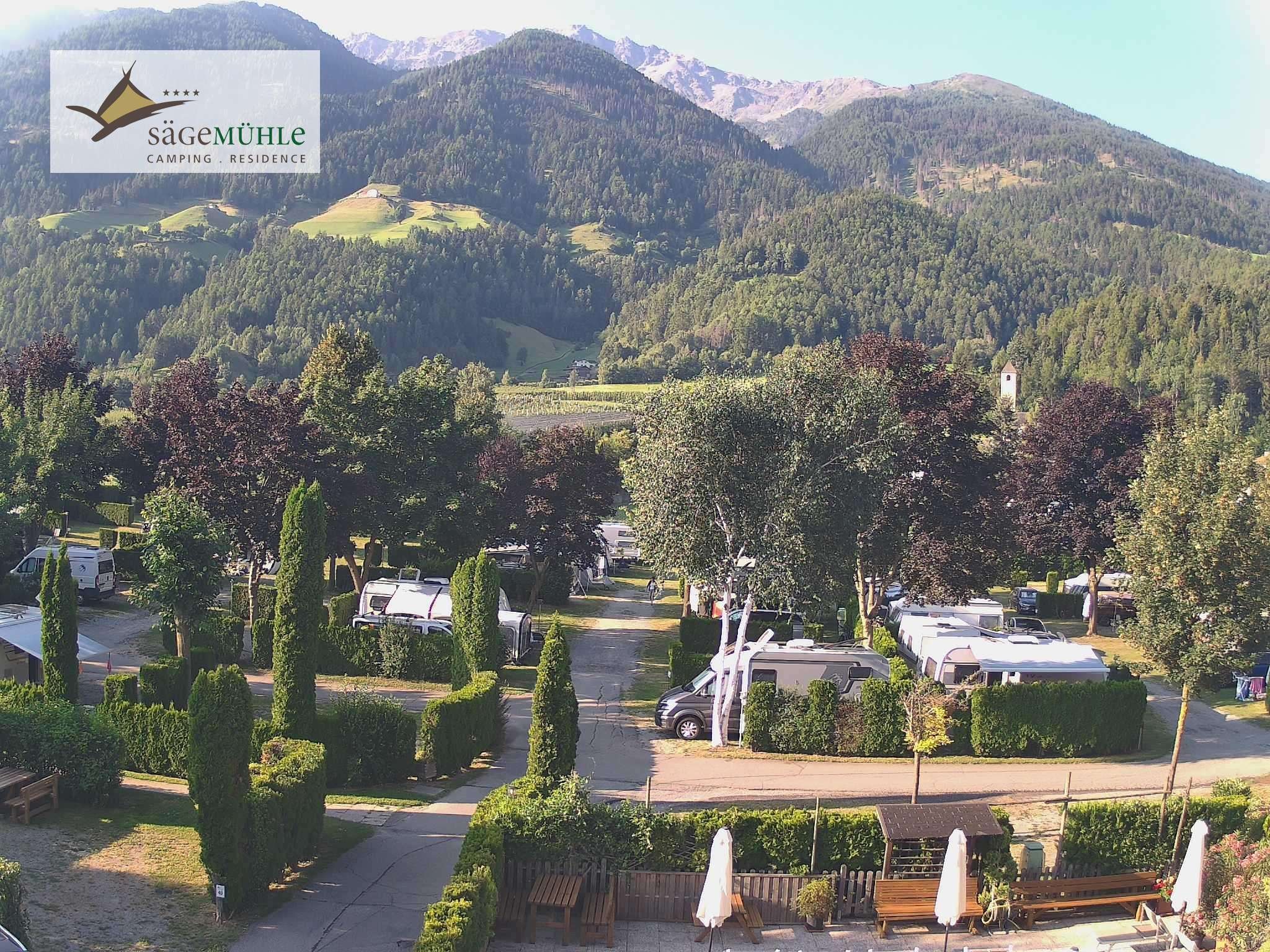 Archiv Foto Webcam Prad Stilfserjoch: Campingplatz Sägemühle