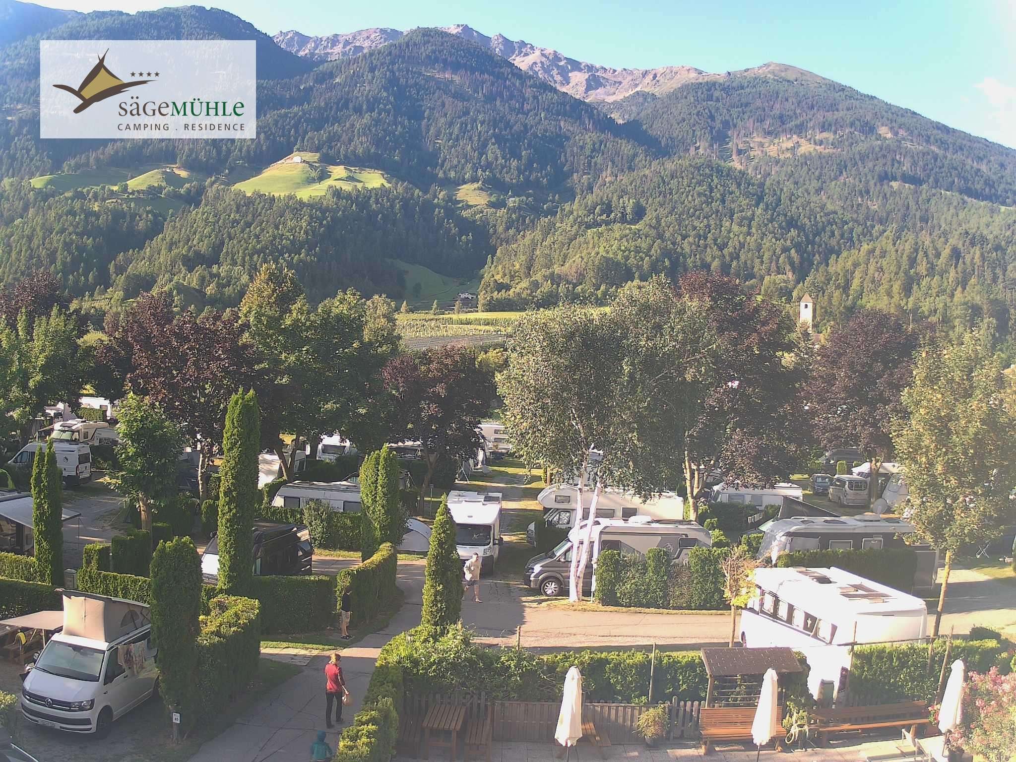 Archiv Foto Webcam Prad Stilfserjoch: Campingplatz Sägemühle