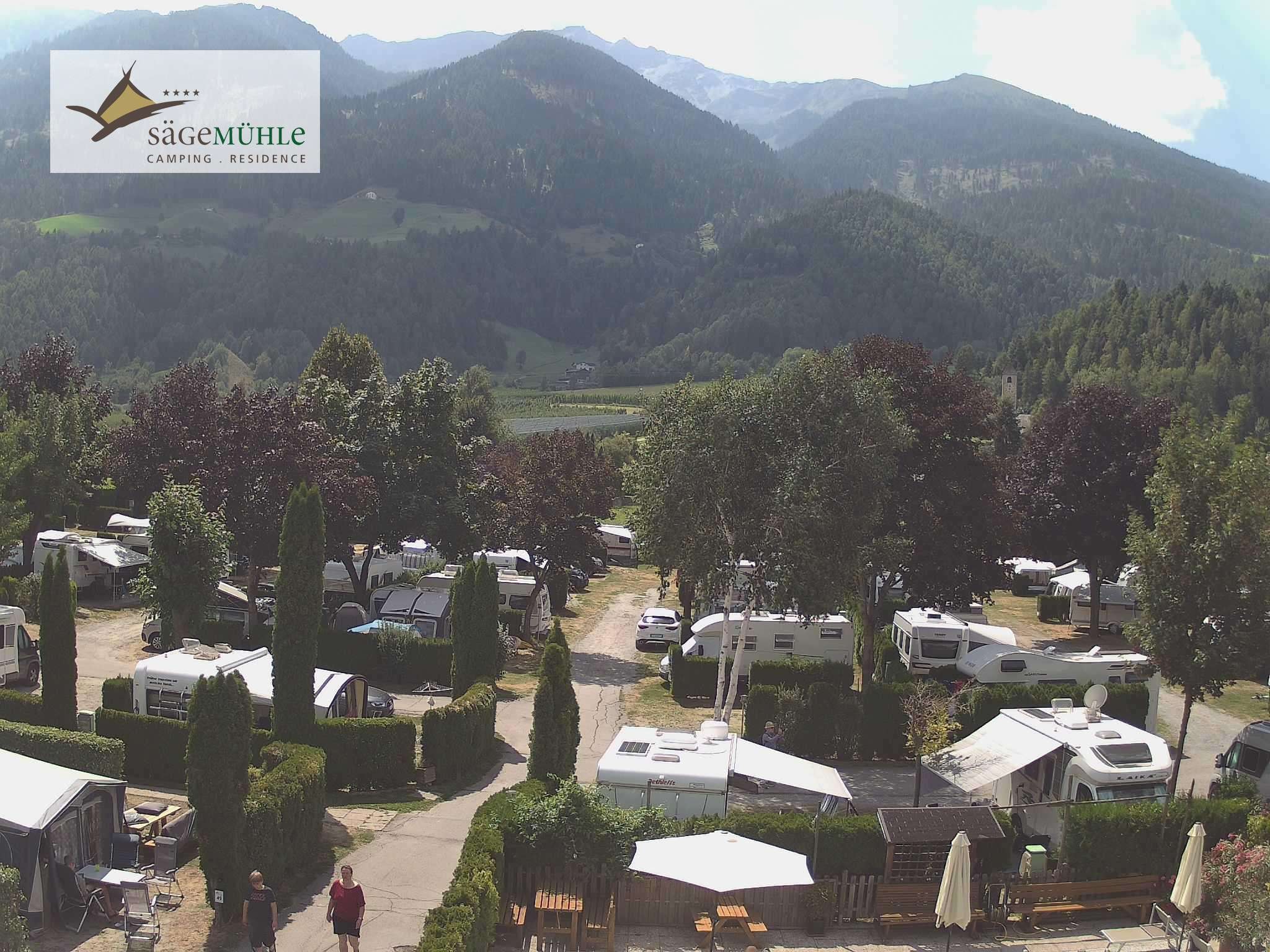 Archiv Foto Webcam Prad Stilfserjoch: Campingplatz Sägemühle