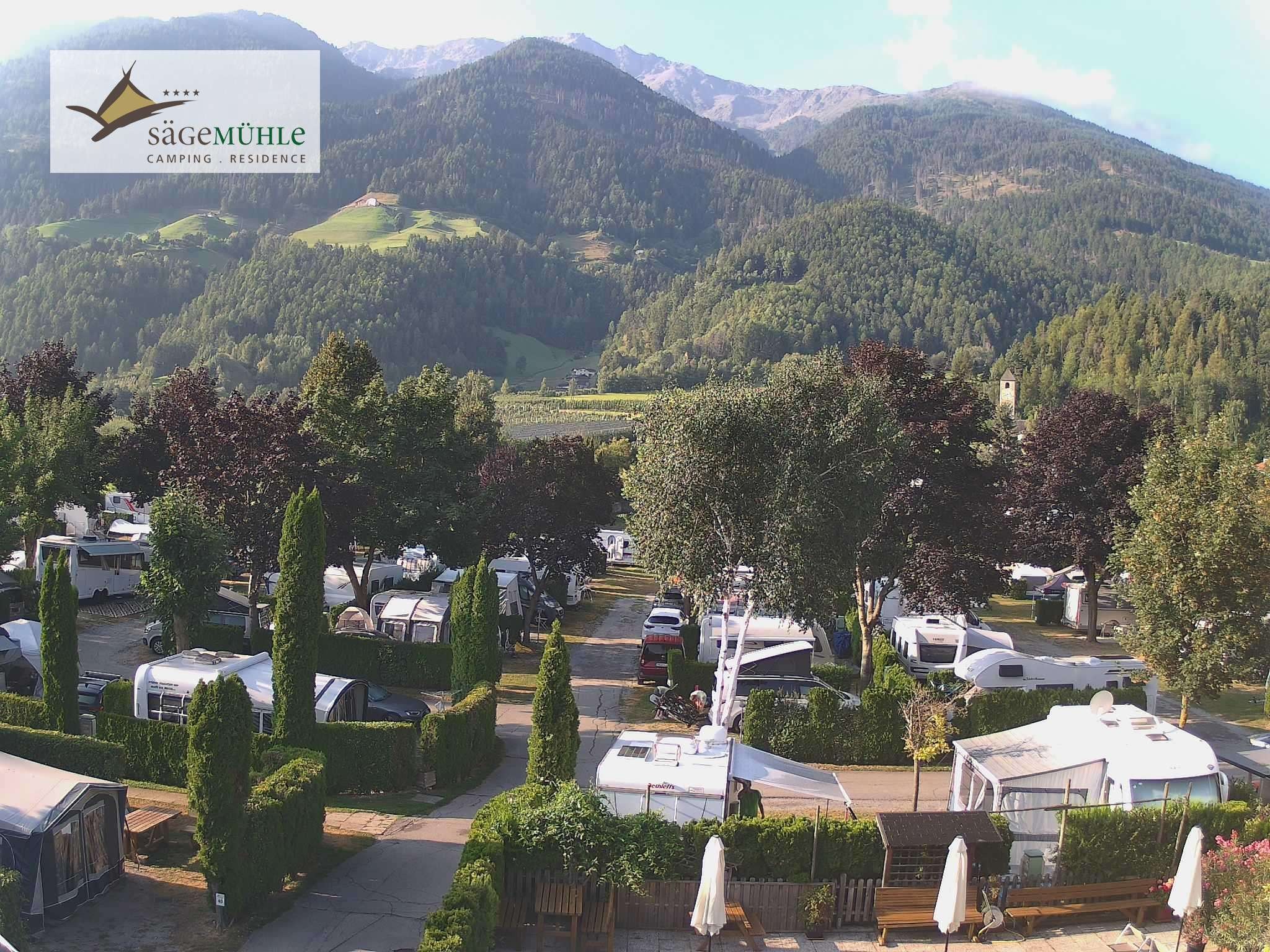 Archiv Foto Webcam Prad Stilfserjoch: Campingplatz Sägemühle