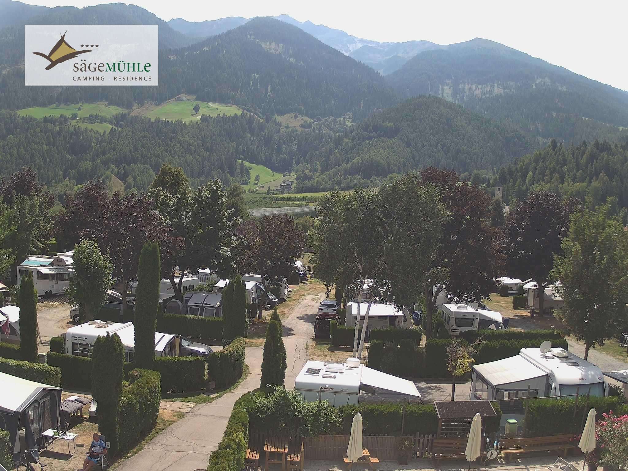 Archiv Foto Webcam Prad Stilfserjoch: Campingplatz Sägemühle