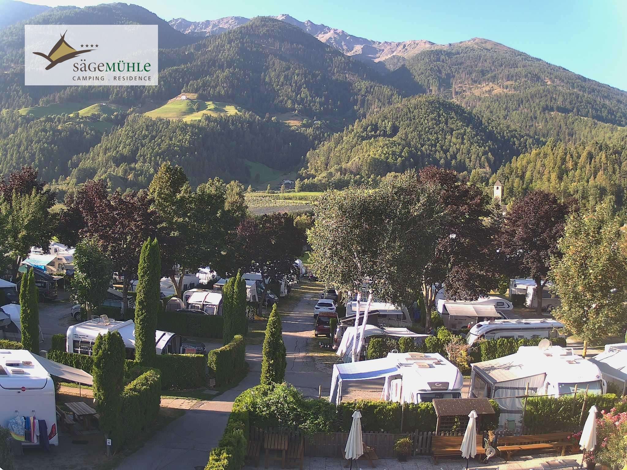 Archiv Foto Webcam Prad Stilfserjoch: Campingplatz Sägemühle