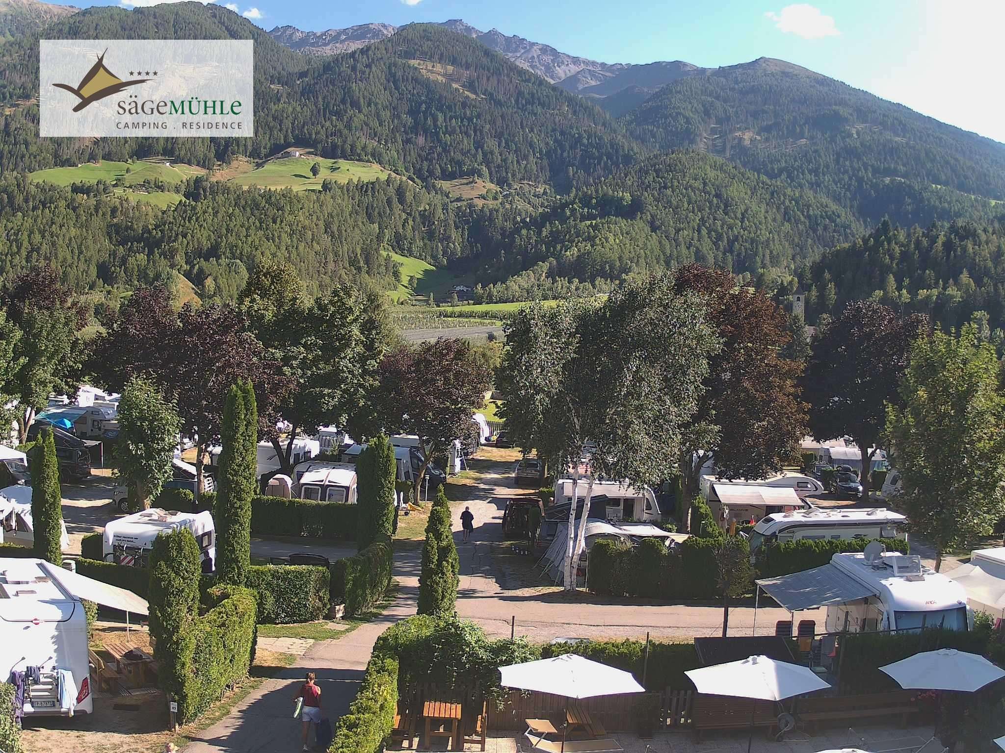 Archiv Foto Webcam Prad Stilfserjoch: Campingplatz Sägemühle
